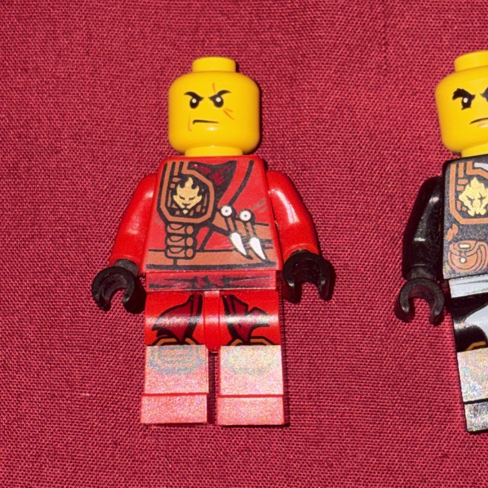 LEGO Dimensions Ninjago COLE & KAI**NO BASE**NOT MINT HAS MARKS AND WEAR