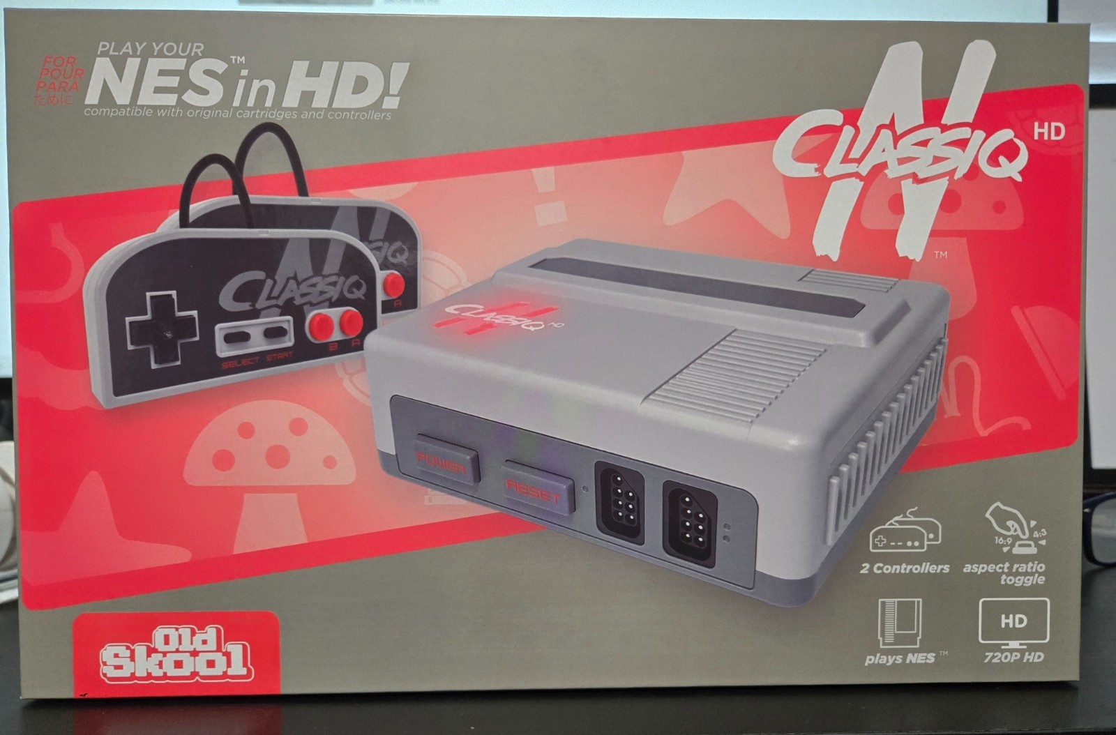 Old Skool CLASSIQ N HD NES Compatible System NEW HDMI 720P w/ 2 Controllers