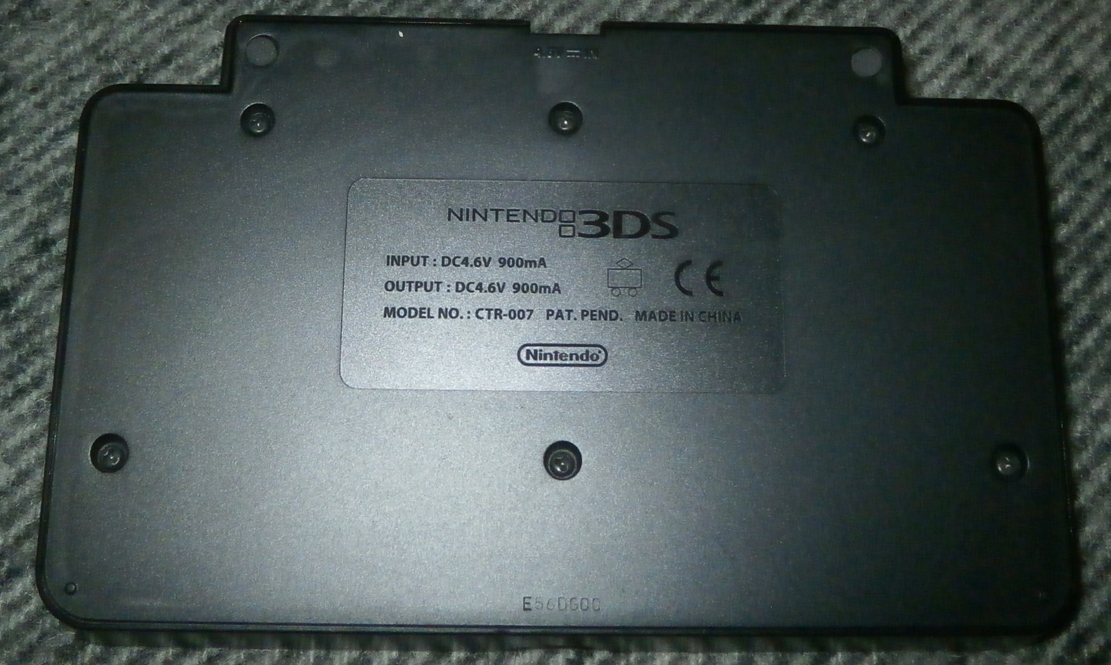 OEM Nintendo 3DS Charging Cradle Dock Black CTR-007 | Tested & Working | No cord
