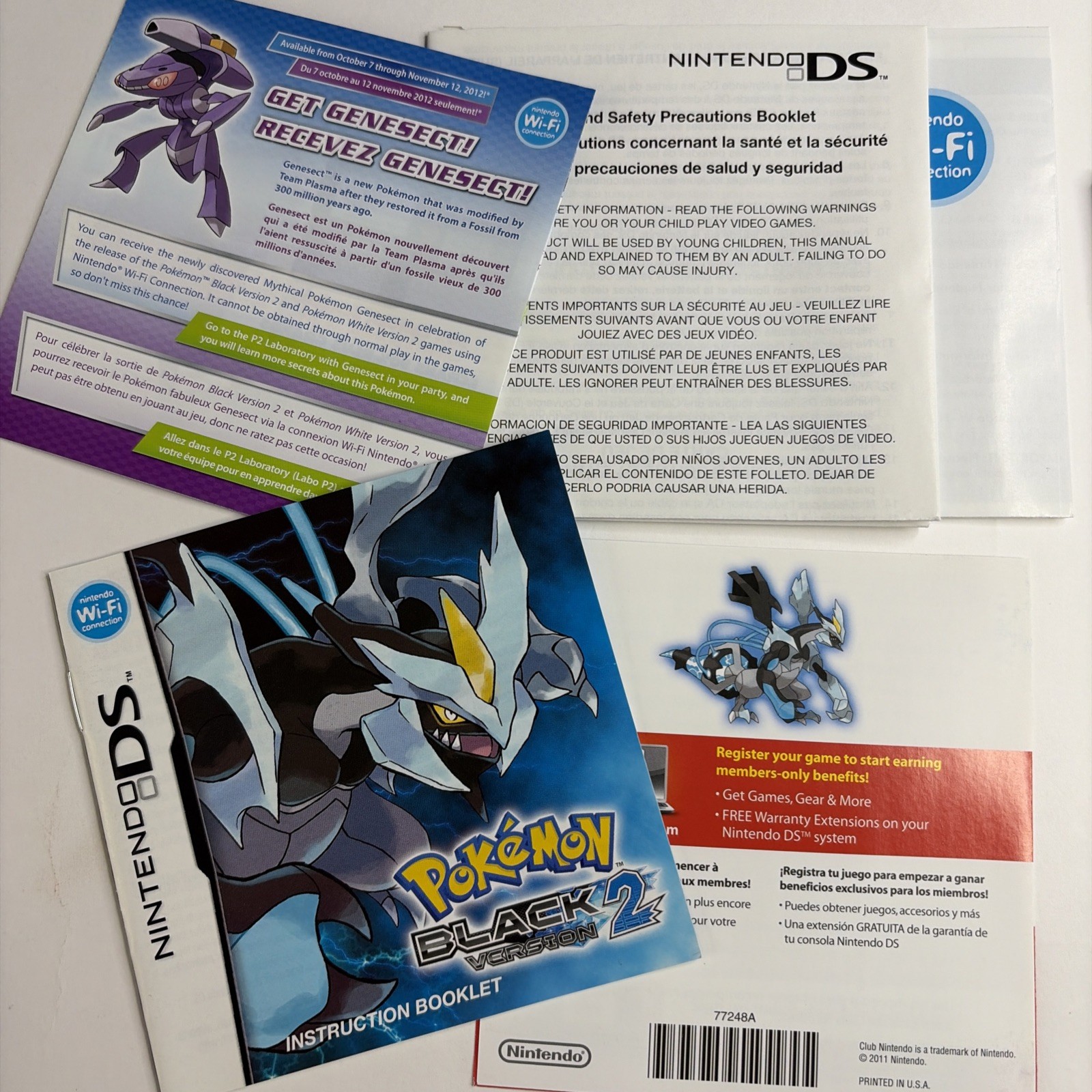 Pokemon Black 1+2 White Version 1+2 CIB 100% Complete Nintendo DS LOT Authentic