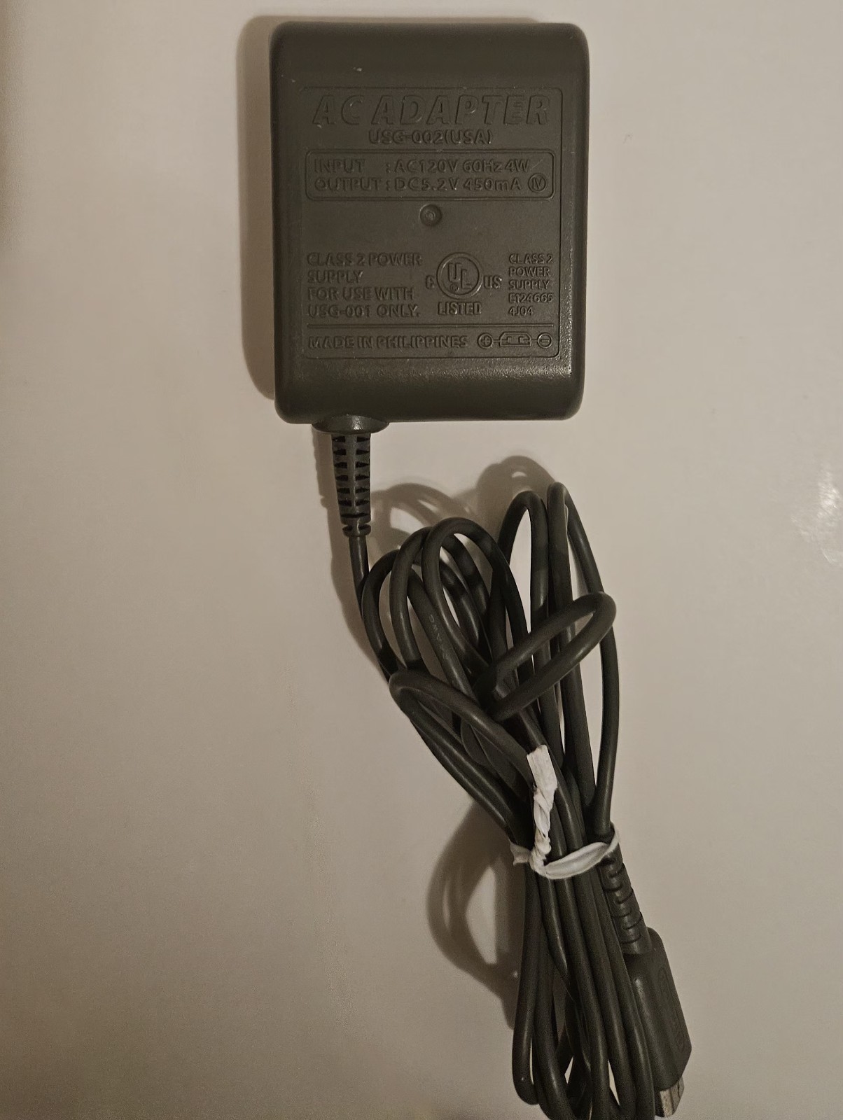 Nintendo NDS DS Lite AC Adapter USG-002 JPN USA Battery Charger USG-001