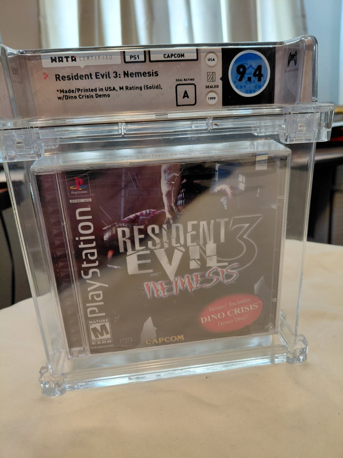 Resident Evil 3 Dino Crisis Demo PS1 Playstation Wata 9.4