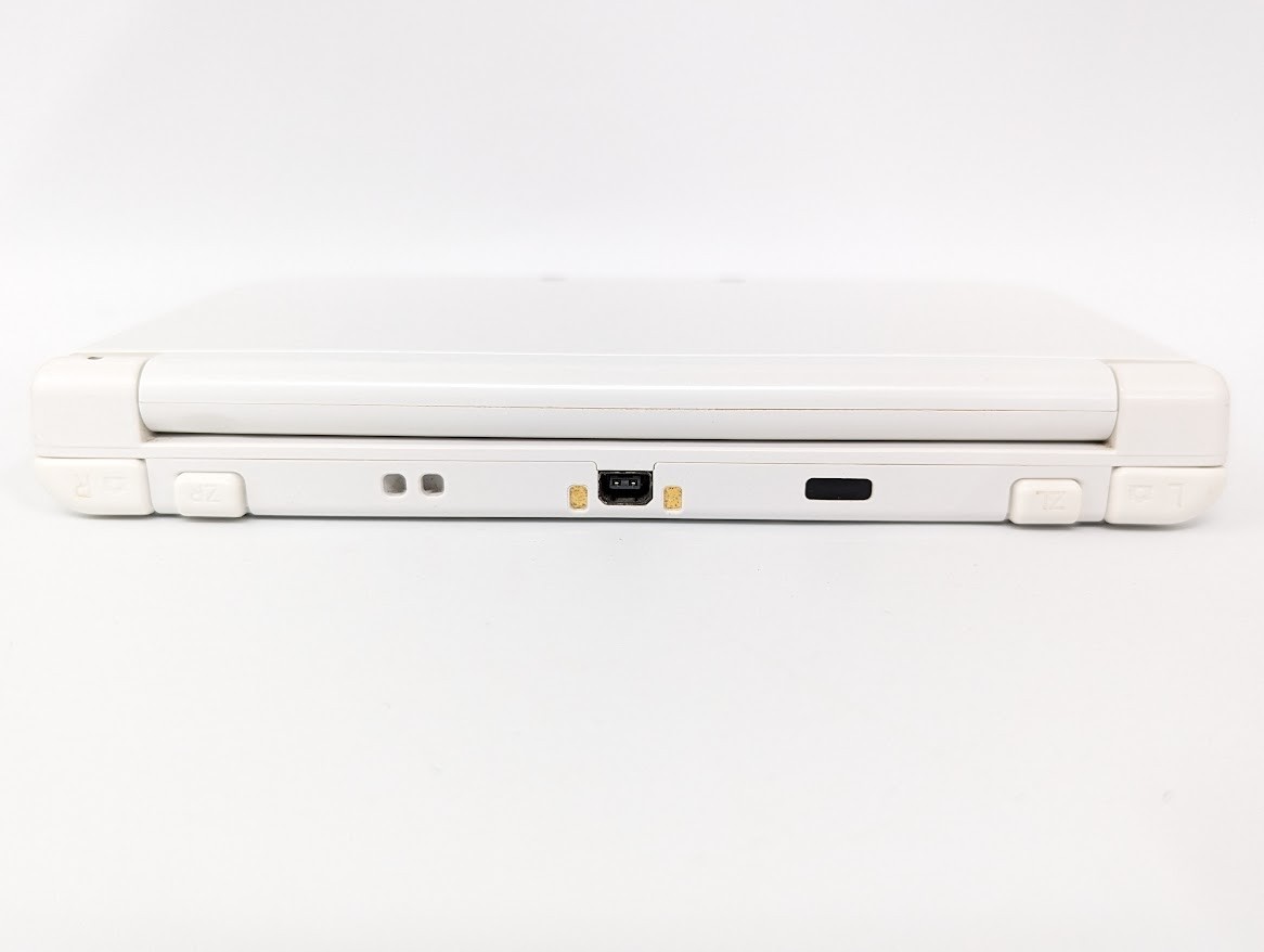 B80 Nintendo new 3DS LL XL console Pearl White w/adapter pen fx