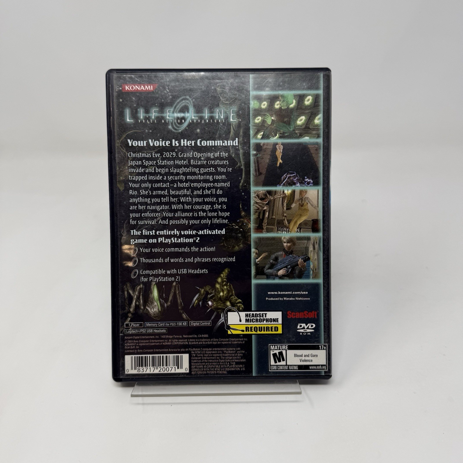 Lifeline CIB Sony PS2 Complete w/ Case Manual Disc Tested Working