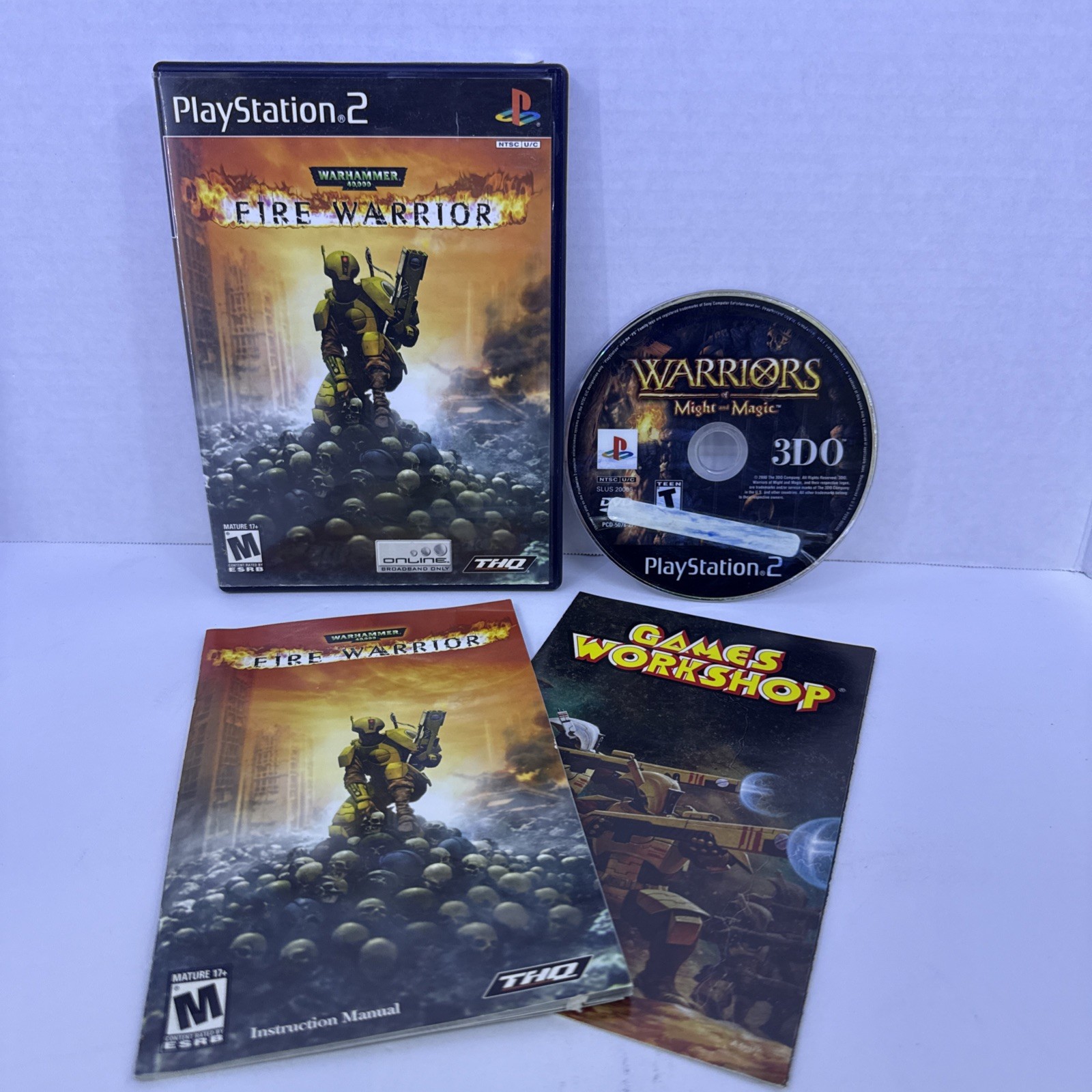 Warhammer 40,000: Fire Warrior (Sony PlayStation 2 Ps2, 2003) Tested