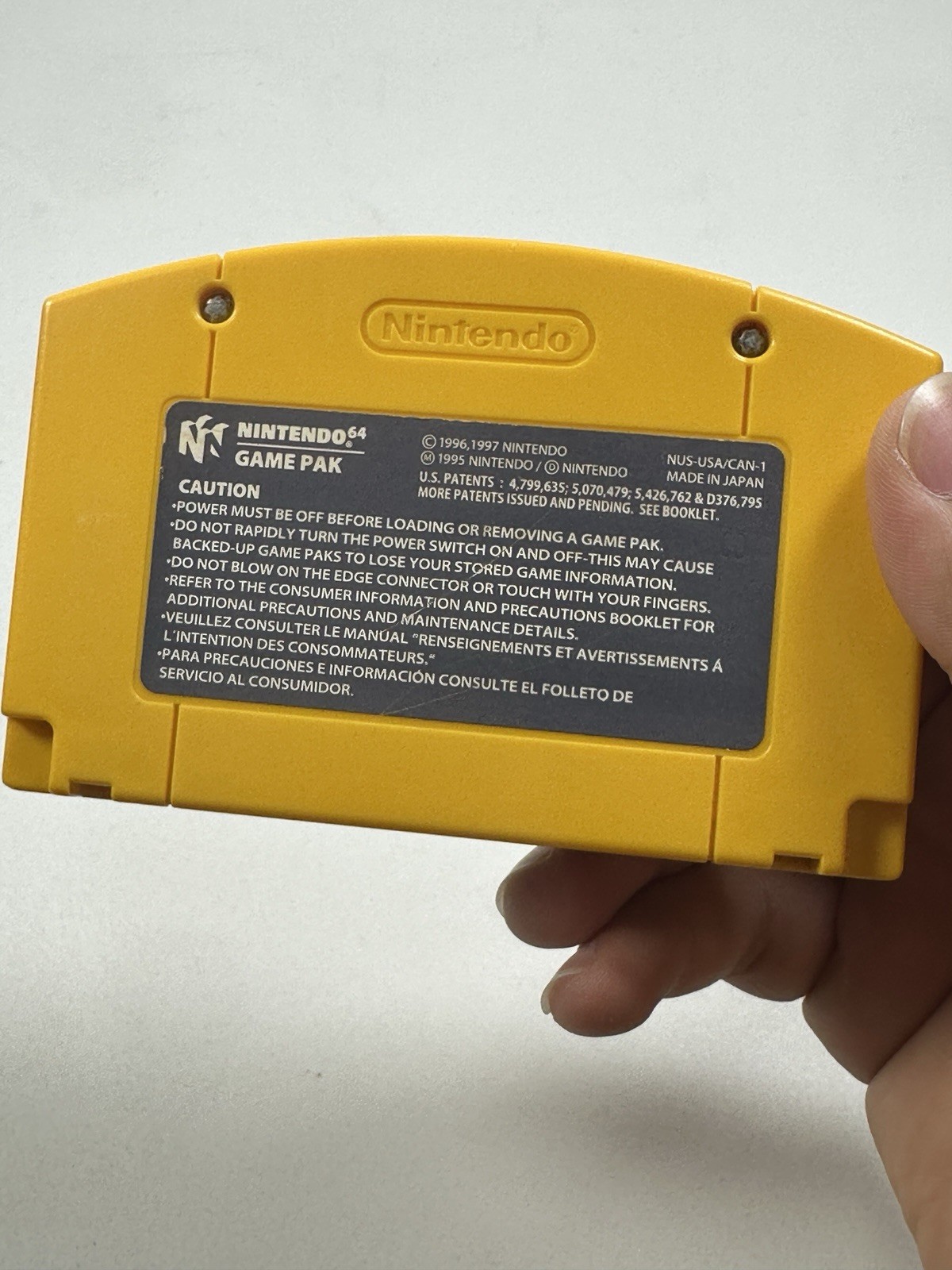 Donkey Kong 64 Nintendo 64 N64 Yellow Cartridge Only Authentic Tested Working