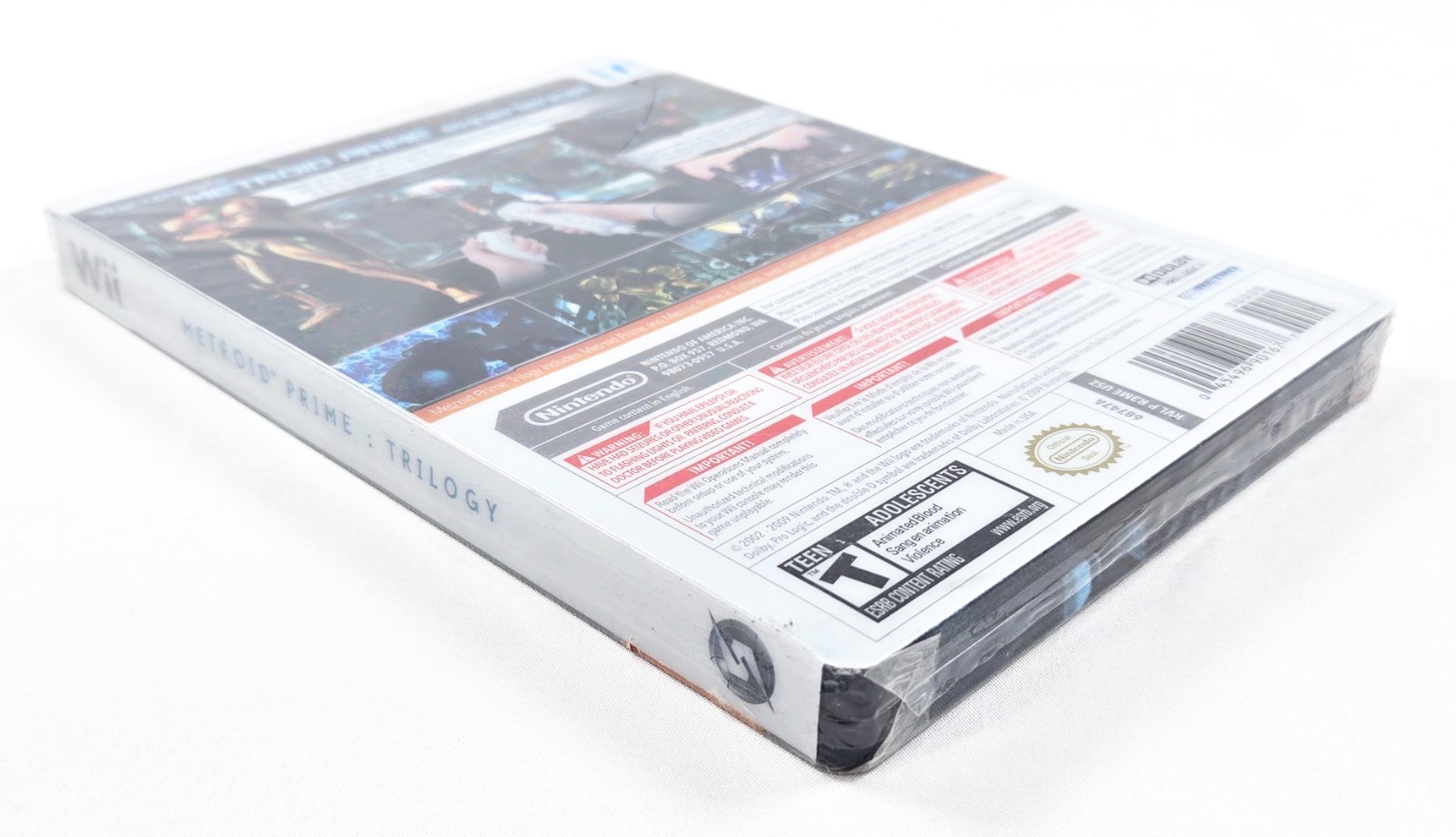 METROID PRIME TRILOGY NEW SEALED 2013 Authentic Nintendo Wii Steelbook