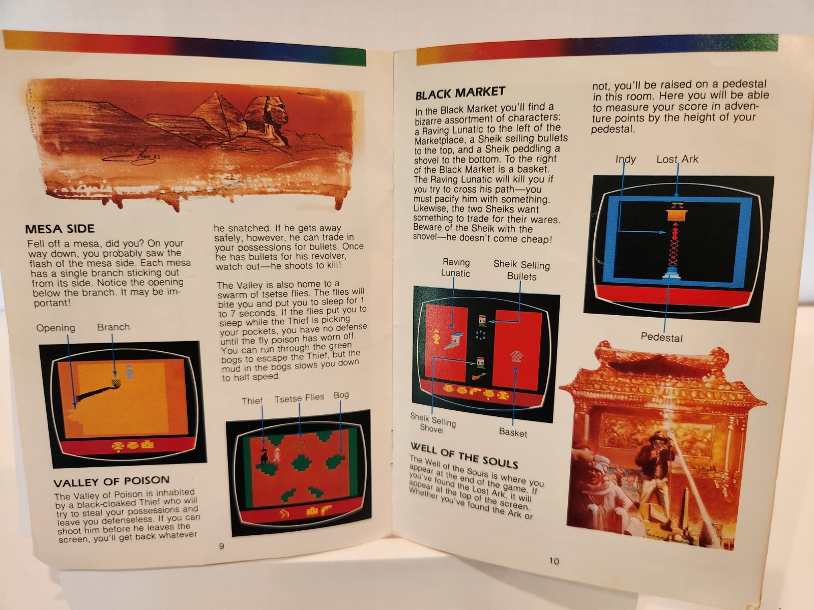 Atari 2600 Raiders of the Lost Ark (1982) Cartridge with Manual – Tested