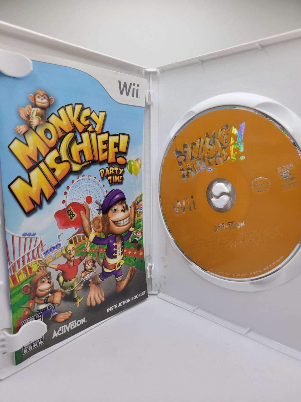 Monkey Mischief Party Time (Nintendo Wii, 2008) – CIB Complete – Tested!