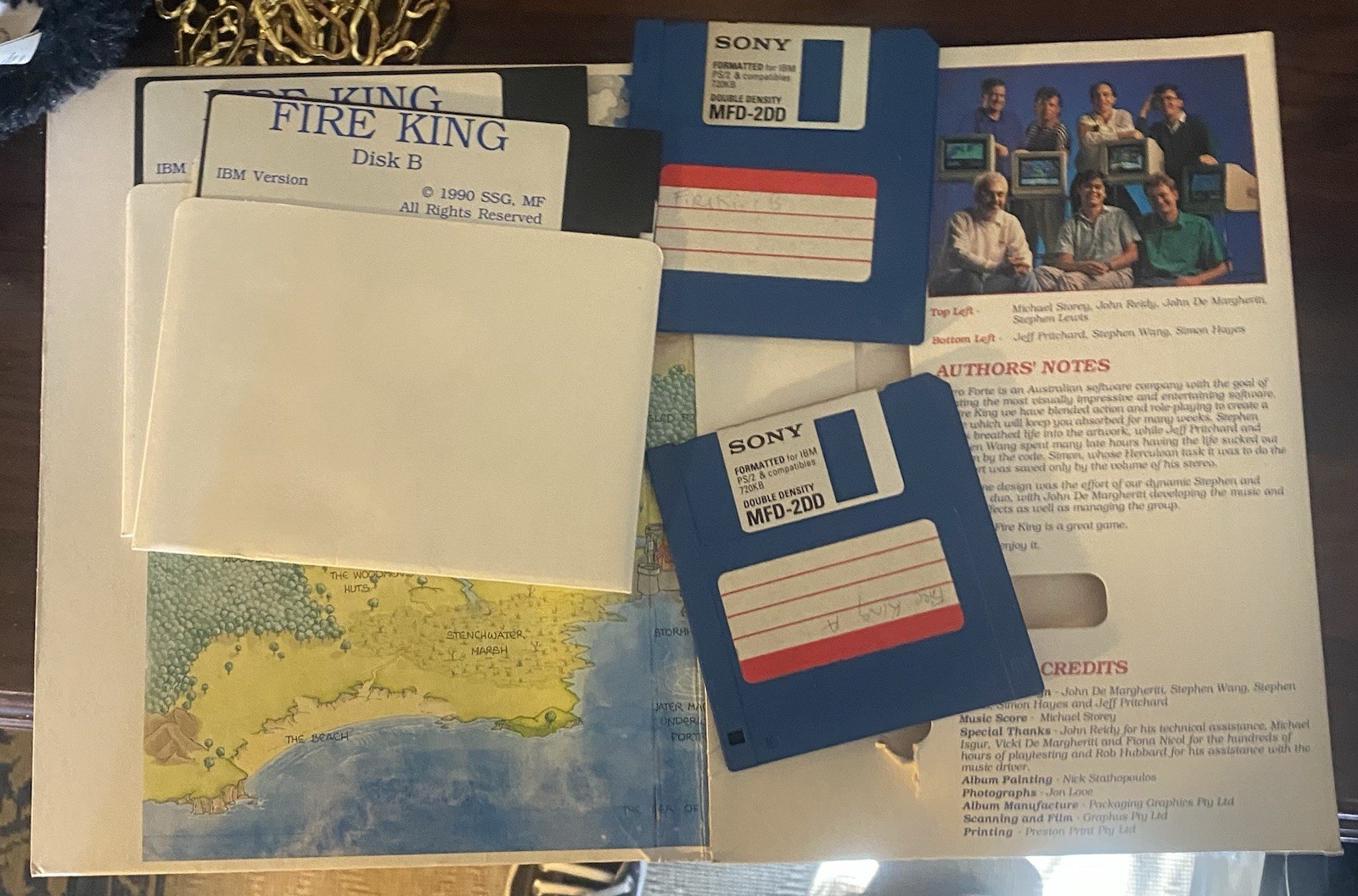 Vintage Rare Fire King IBM Tandy Complete With TrifoldBrochure Excellent Cons