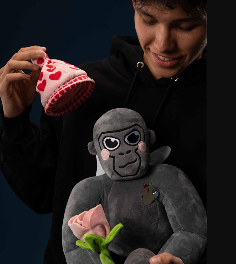 Official Gorilla Tag Plush ELLIOT Valentine Monke Plushie Juniper/Makeship NEW