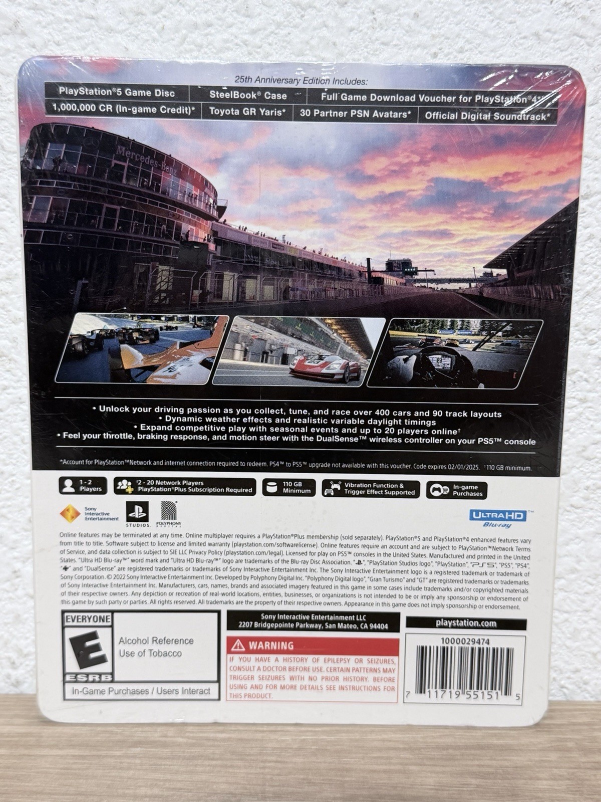 Gran Turismo 7 25th Anniversary Edition Sony PS5 Factory Sealed (Tear)