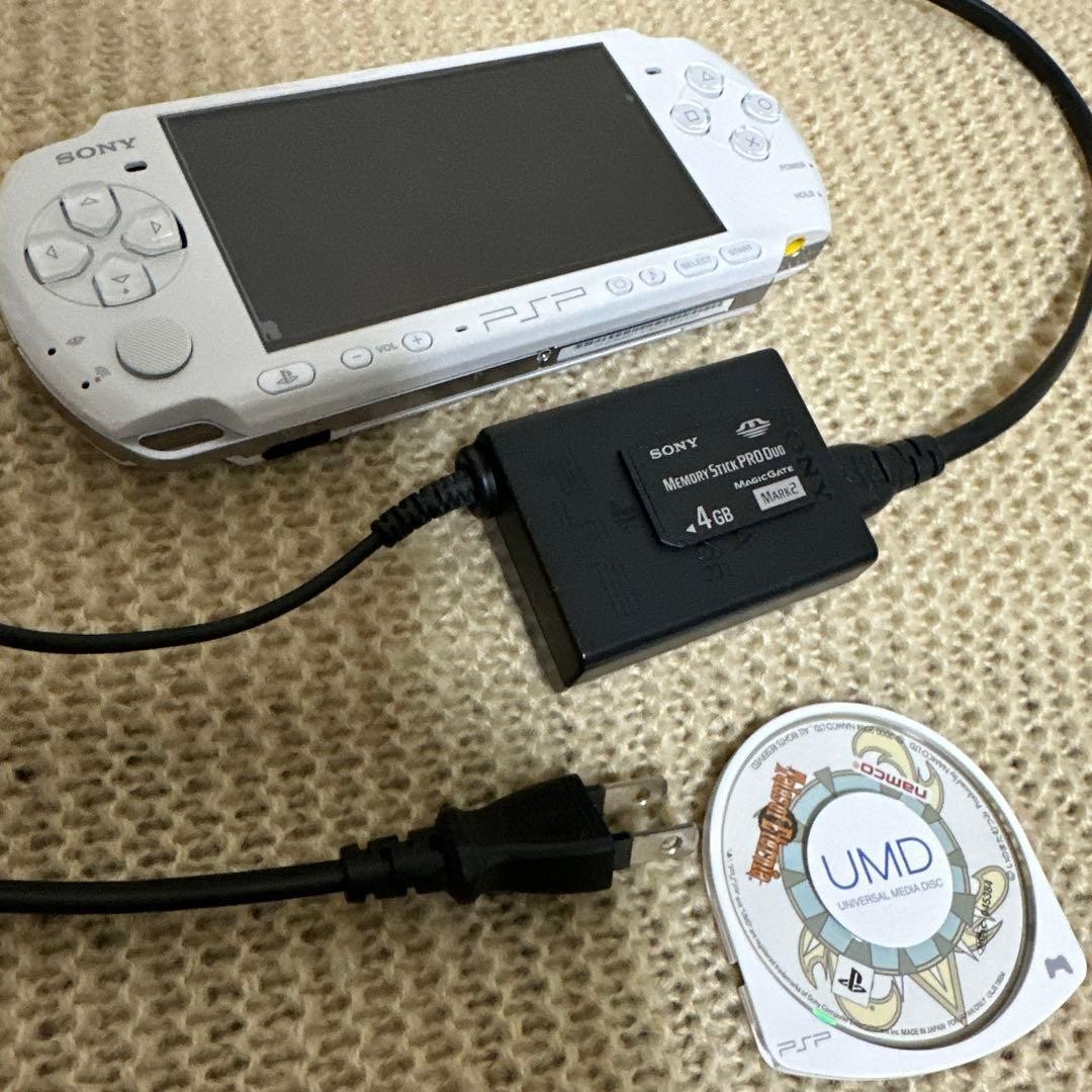 Excellent Sony PSP 3000 Pearl White Tested