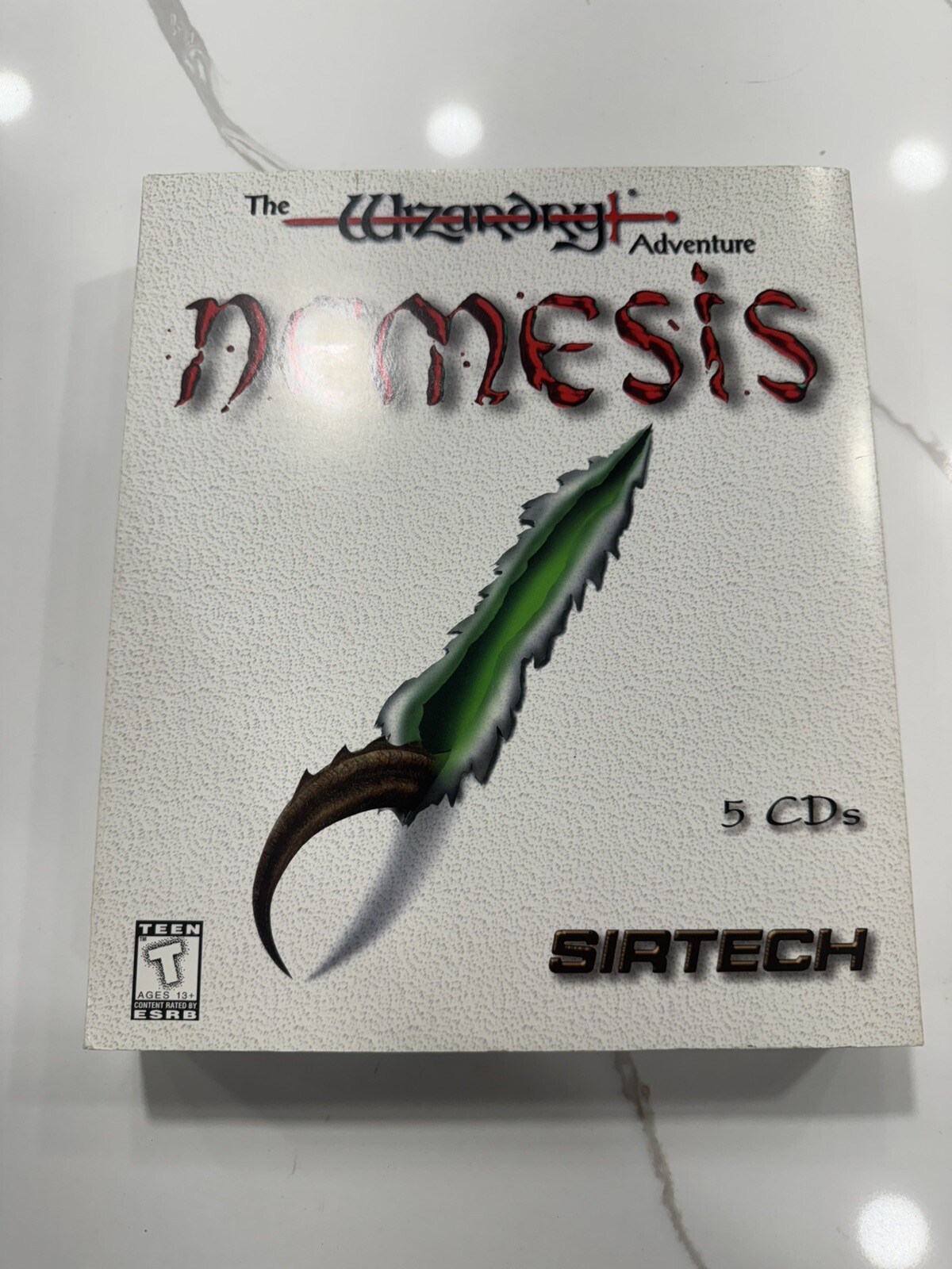 Nemesis: The Wizardry Adventure (PC, 1996) 5 CDs Complete in Box with Scroll