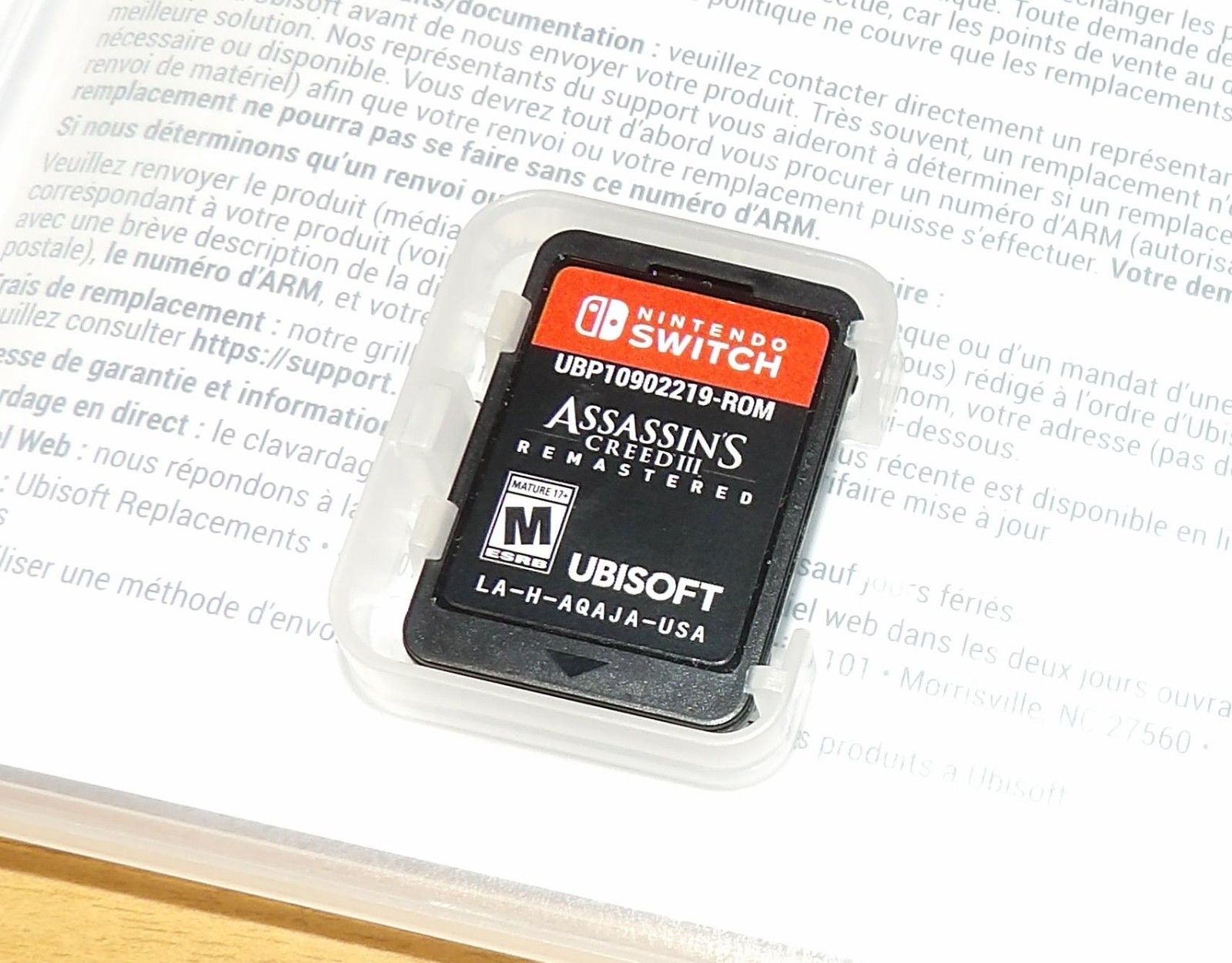Assassin’s Creed III 3 Remastered (Nintendo Switch, 2019) ~ TESTED & WORKS!!