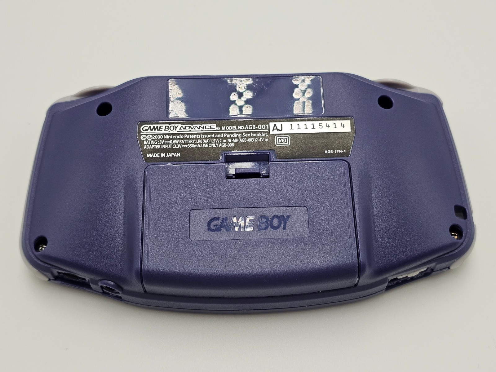 Nintendo Game Boy Advance Handheld Indigo Game Console AGB-001