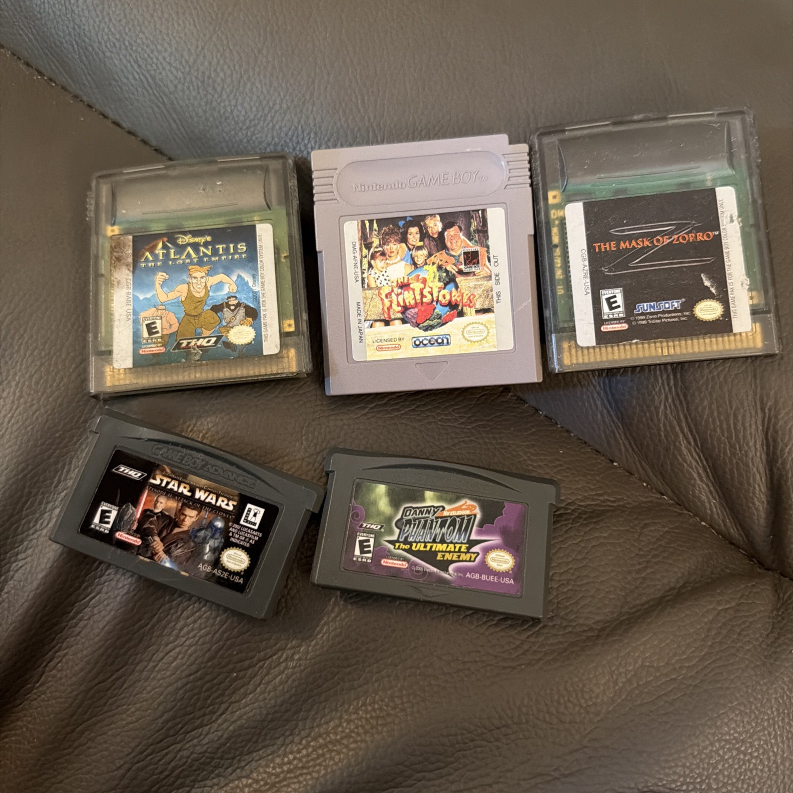 Lot Of 5 Various Random Game Boy Games Advance,normal, And Color Untested