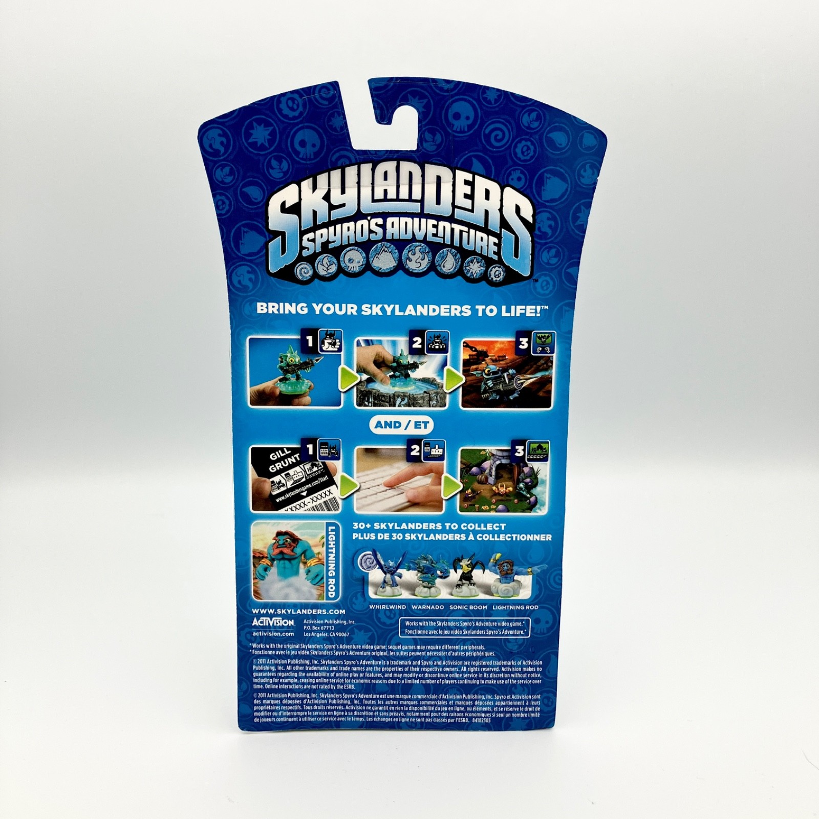 Skylanders Spyros Adventure Lightning Rod Figure NIB Activision NEW Partial Seal