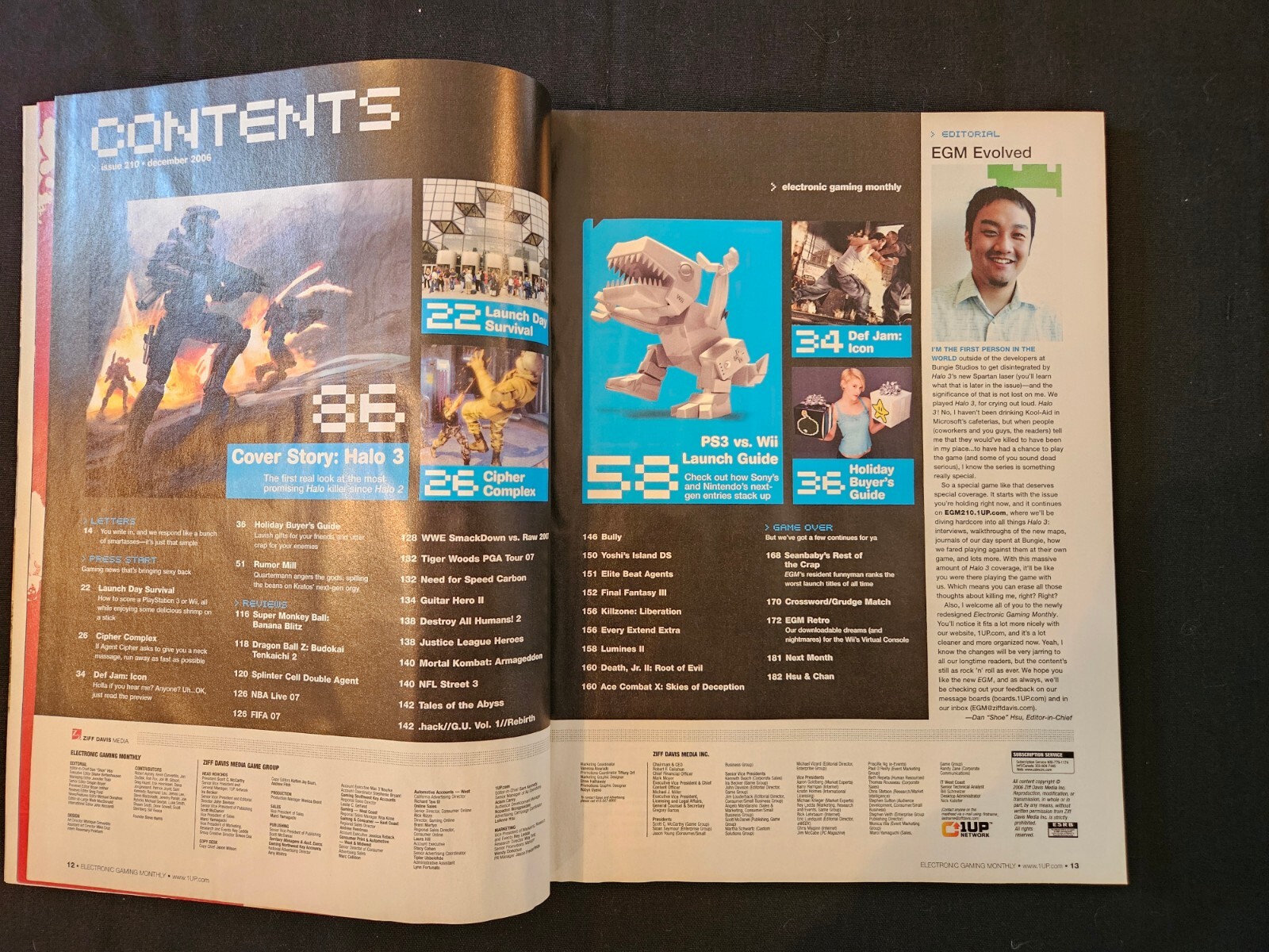 Electronic Gaming Monthly Magazine EGM #210 December 2006 Halo 3 ‘timberland ad’