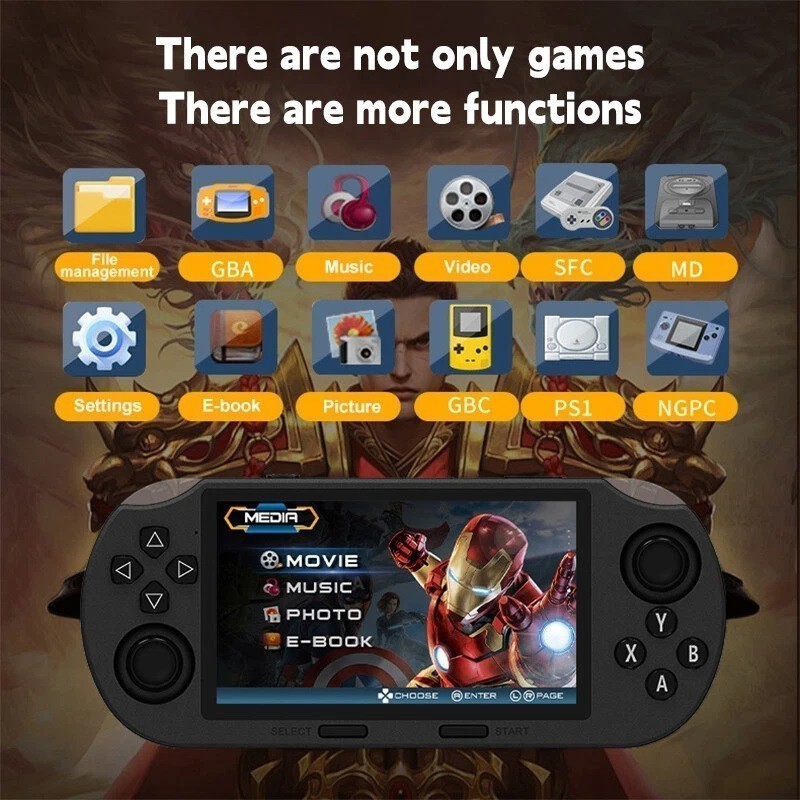 SF3000 Handheld Retro Game Console Video Consoles Built-in 20000 Games MD FC SFC