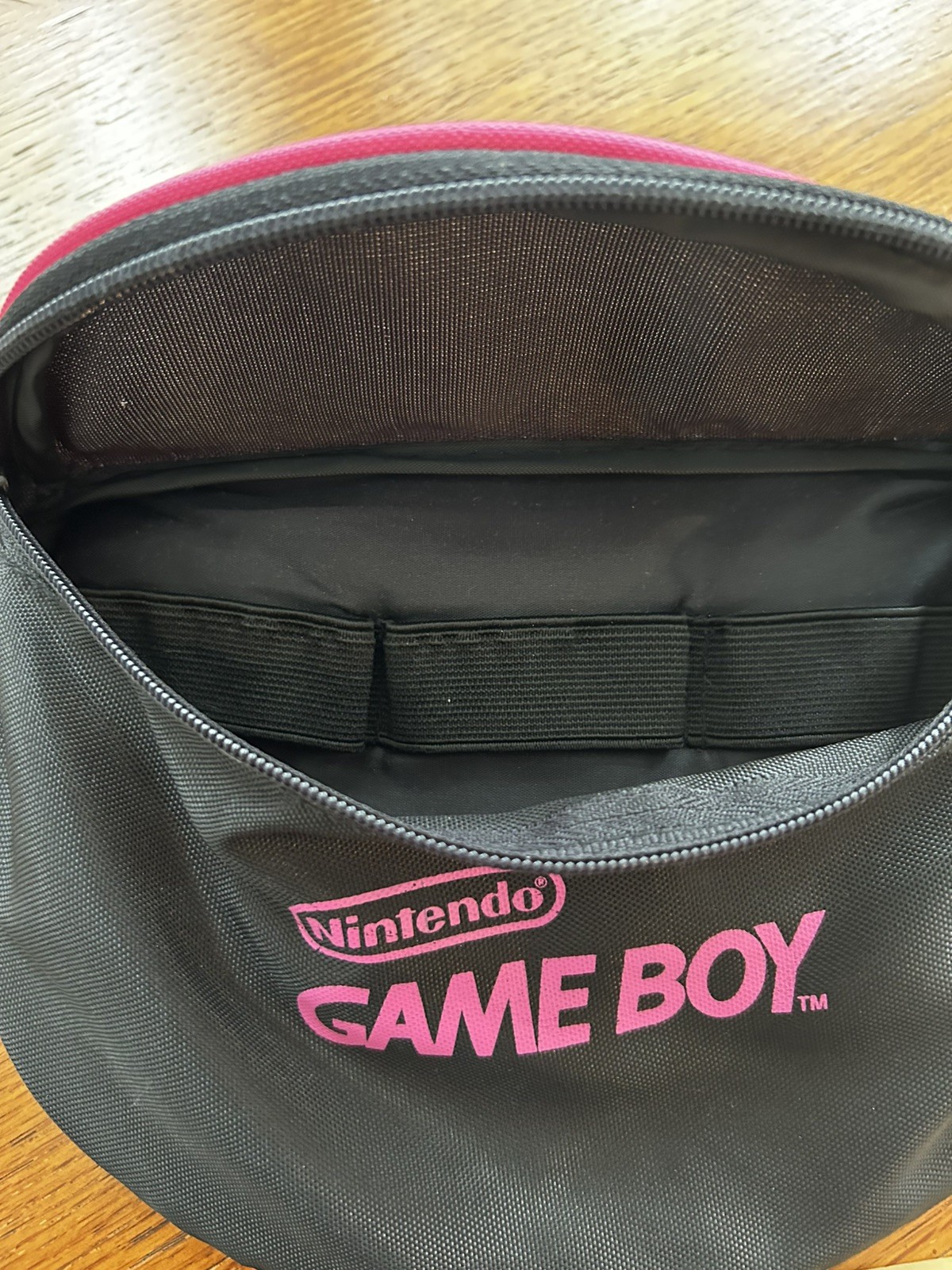 Vintage 90 y2k Nintendo Game Boy Hot Pink Black Fanny Pack Waist Case Bag Travel
