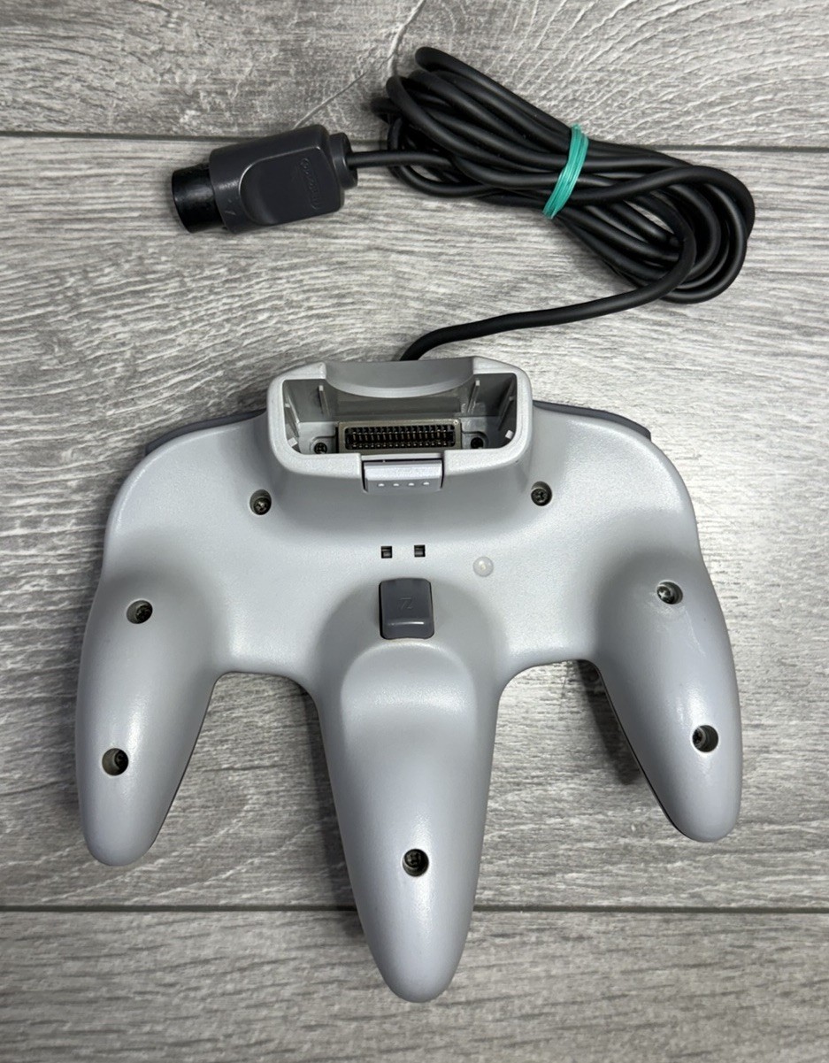 NICE TIGHT STICK! Black & Grey Nintendo 64 Controller N64 NUS-005 AUTHENTIC OEM