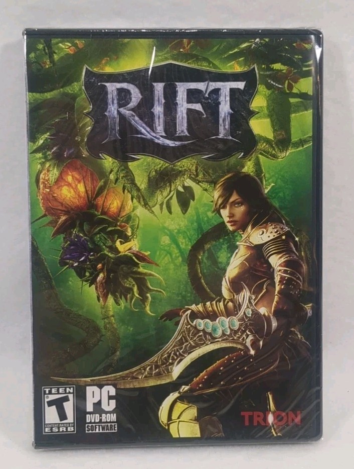 Rift pc dvd rom software computer game trion New sealed Teen 2011 vintage game