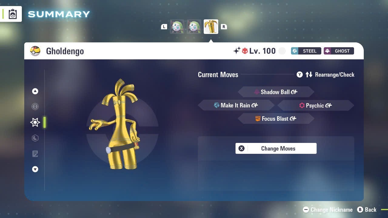 ✨ SHINY ALPHA GHOLDENGO✨6IV MAX EV⭐POKEMON LEGENDS ZA