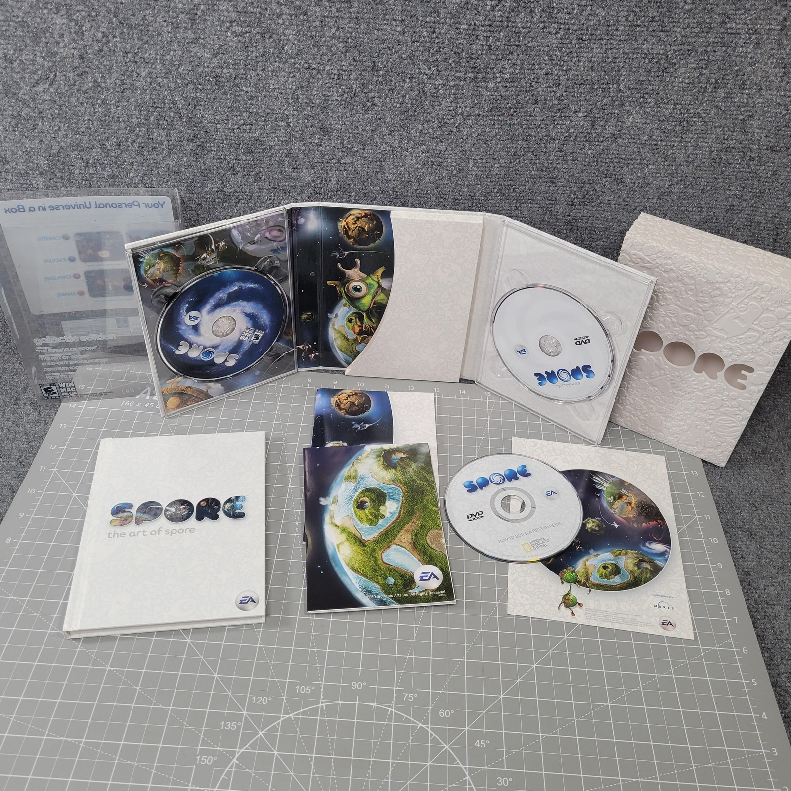 Spore Galactic Edition PC Mac DVD-ROM Complete Box Set EA Maxis Nat Geo DVD