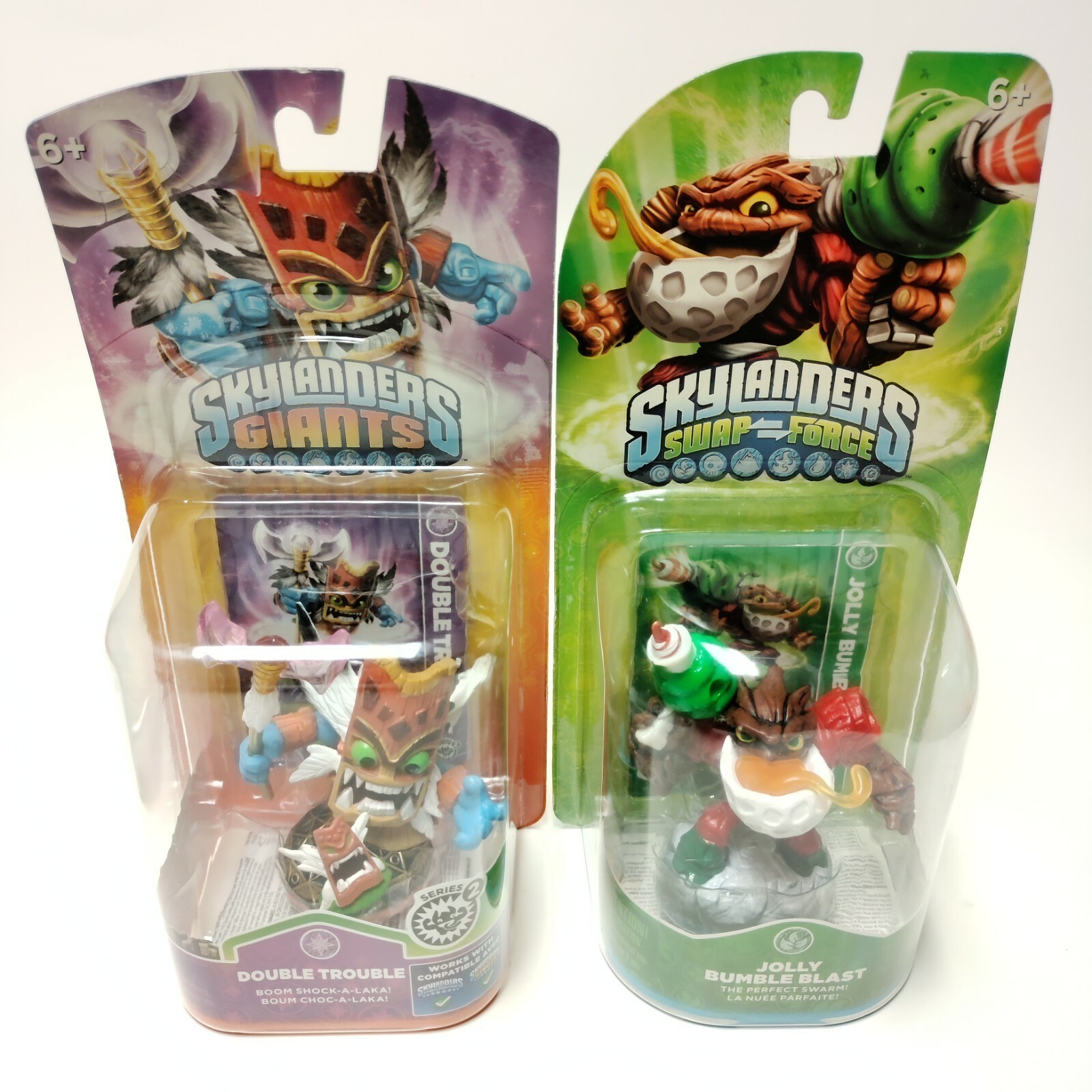 Lot 2 Skylanders Swap Force /GIANTS Jolly Bumble Blast/ DOUBLE TROUBLE