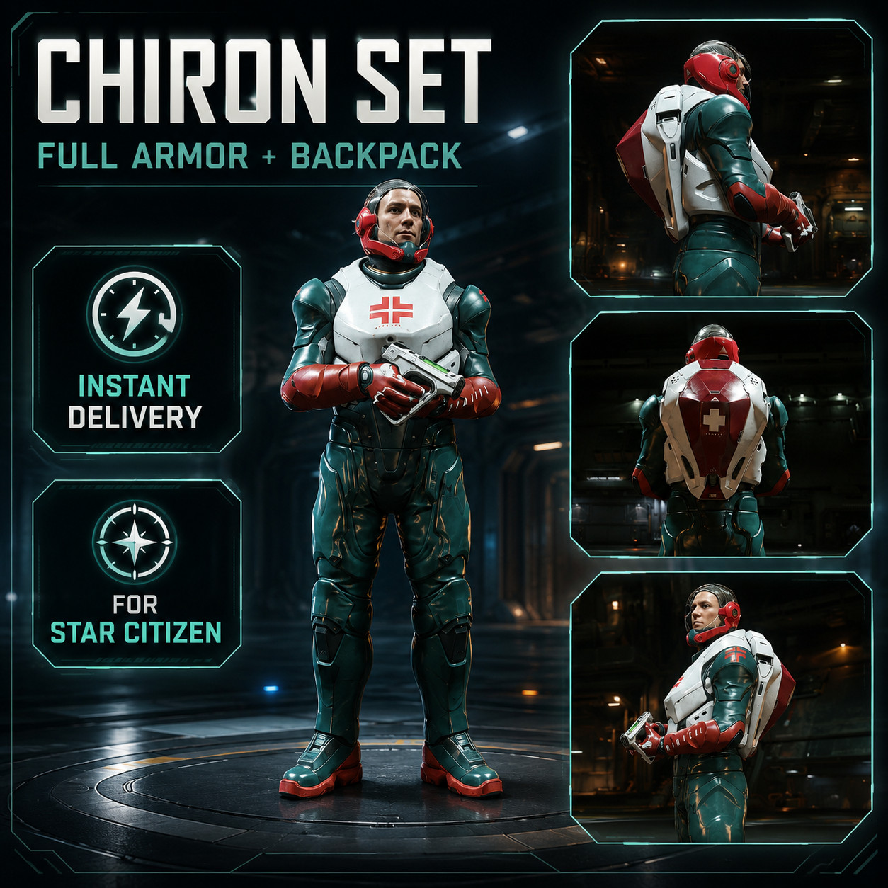 Star Citizen Chiron Medic Armor Set (Looted) – Version 4.8.3 Live