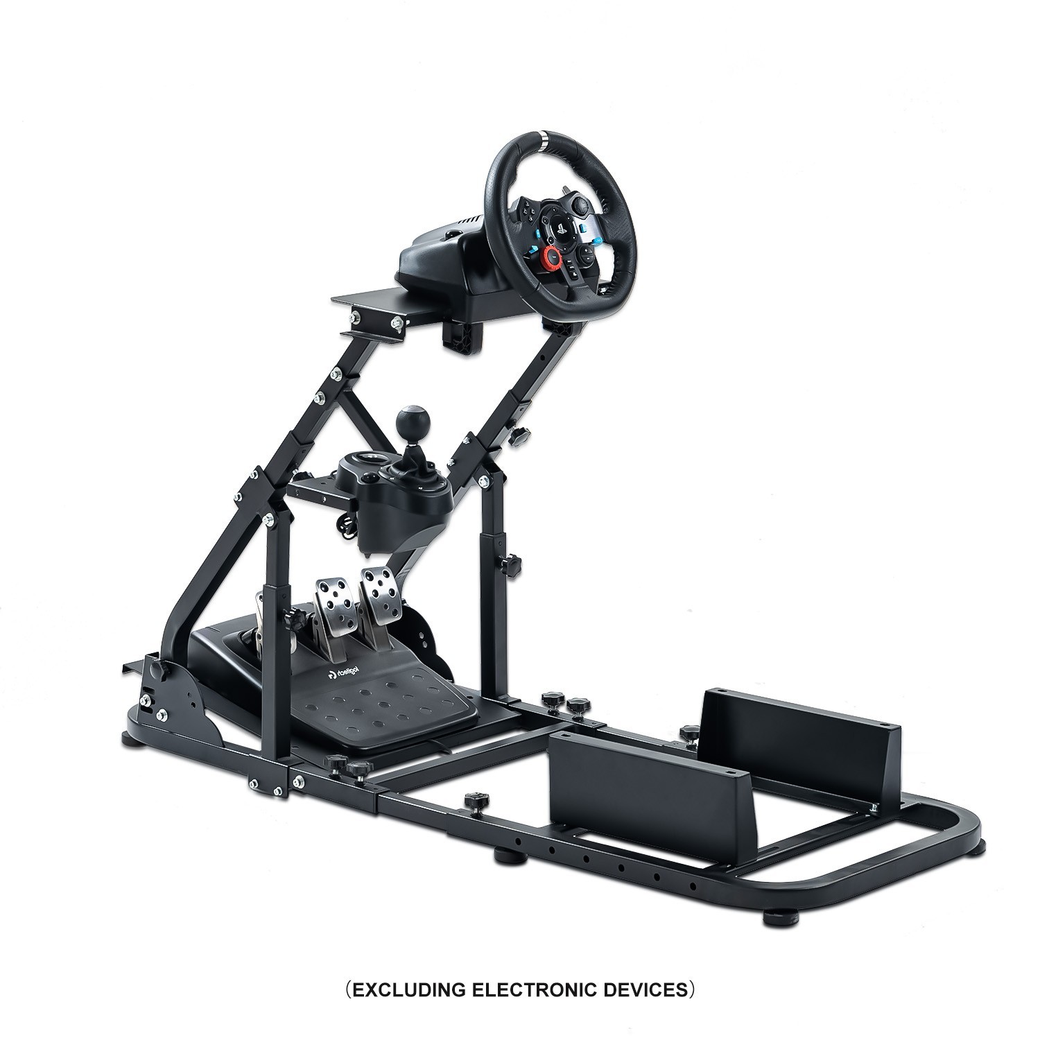Hottoby Racing Simulator Cockpit Foldable & Adjustable Or Seat Fit Logitech G920