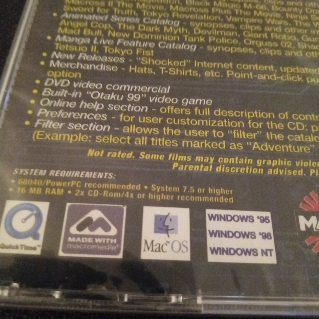 Future Of Animétion Is Now Animation Anime Manga Promotional Promo CD ROM 1998