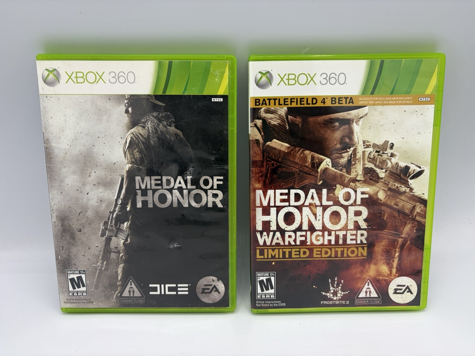 Xbox360 Lot of 2: Medal Of Honor Limited Edition & Warfighter Limited Edition