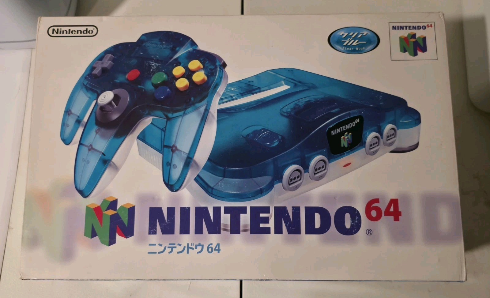 Nintendo 64 Clear Blue Console Bundle ,controllers,Games,jumper pak