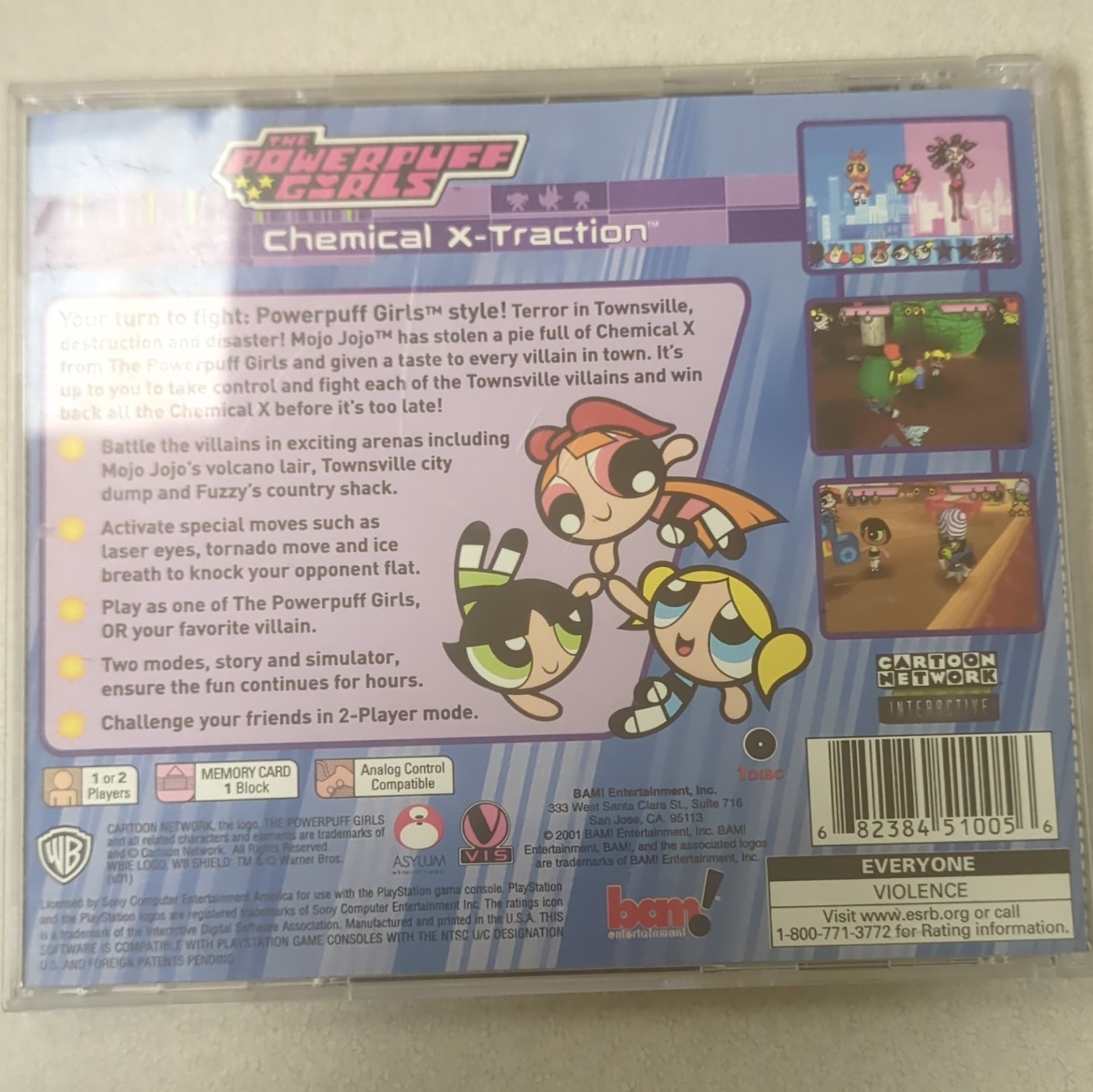 The Powerpuff Girls CIB And Bugs life CIB PS1 Bundle