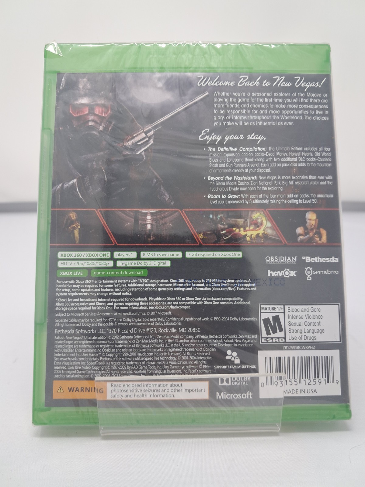 Fallout: New Vegas Ultimate Edition for Xbox One OR 360 New Factory Sealed