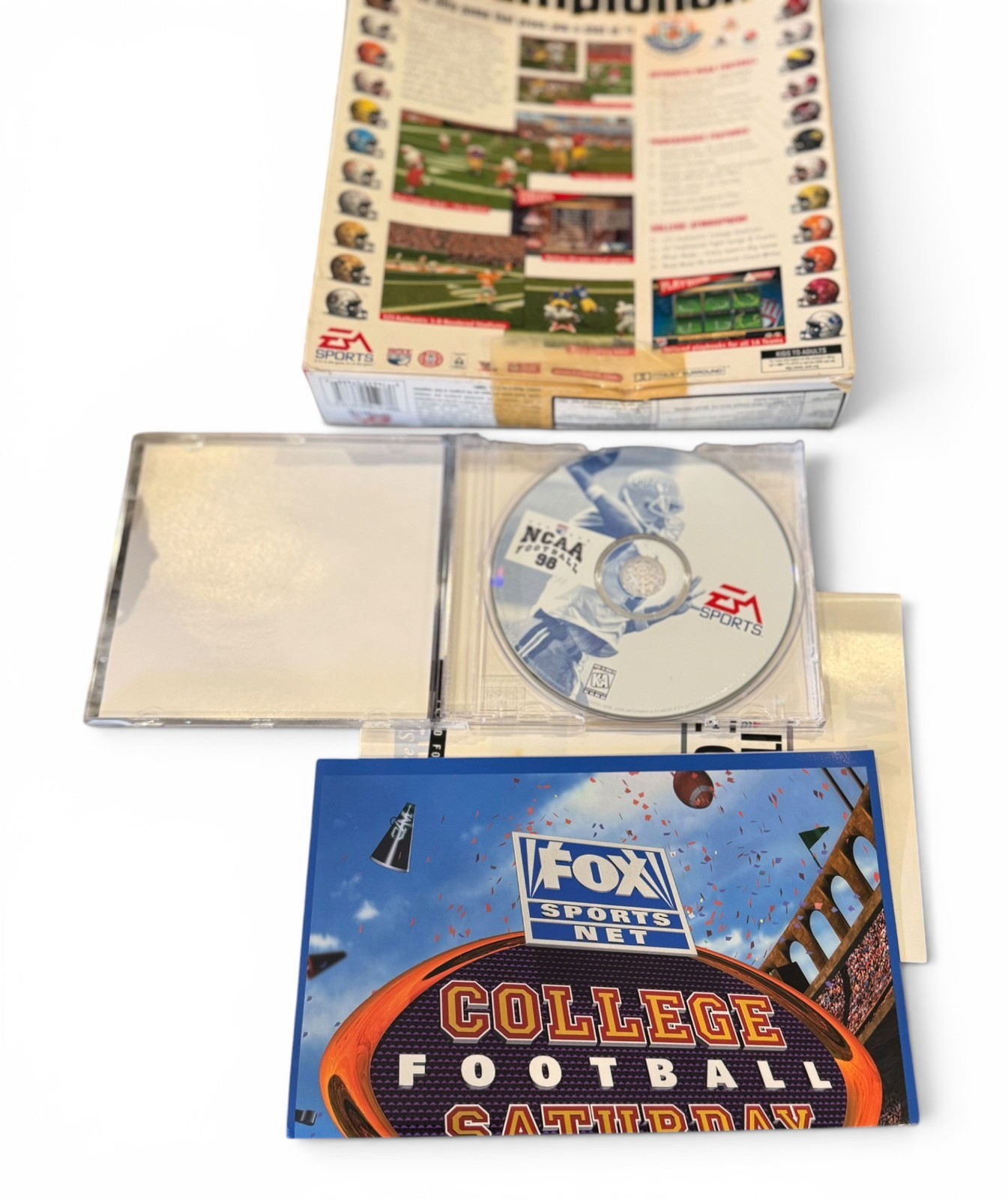 Vintage NCAA Football 98 PC Game EA Sports Big Box CD-ROM CIB Complete