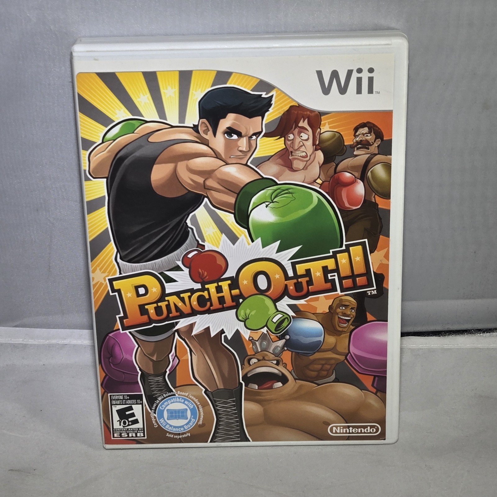 Punch Out Nintendo Wii Original Video Game Case and Manual Only NO GAME