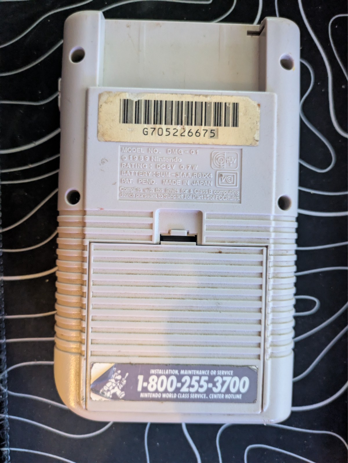 Nintendo Game Boy Launch Edition Handheld System – Gray, Fully working.