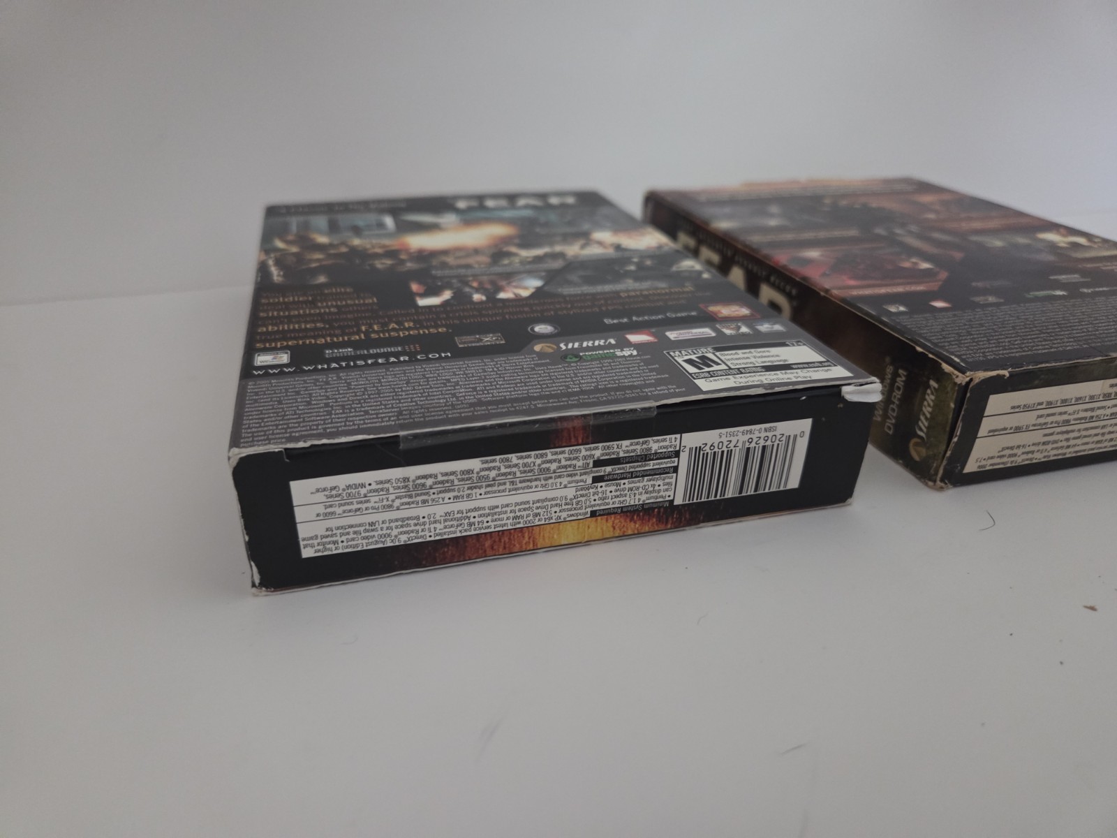 Fear PC CD ROM Perseus Mandate DVD ROM