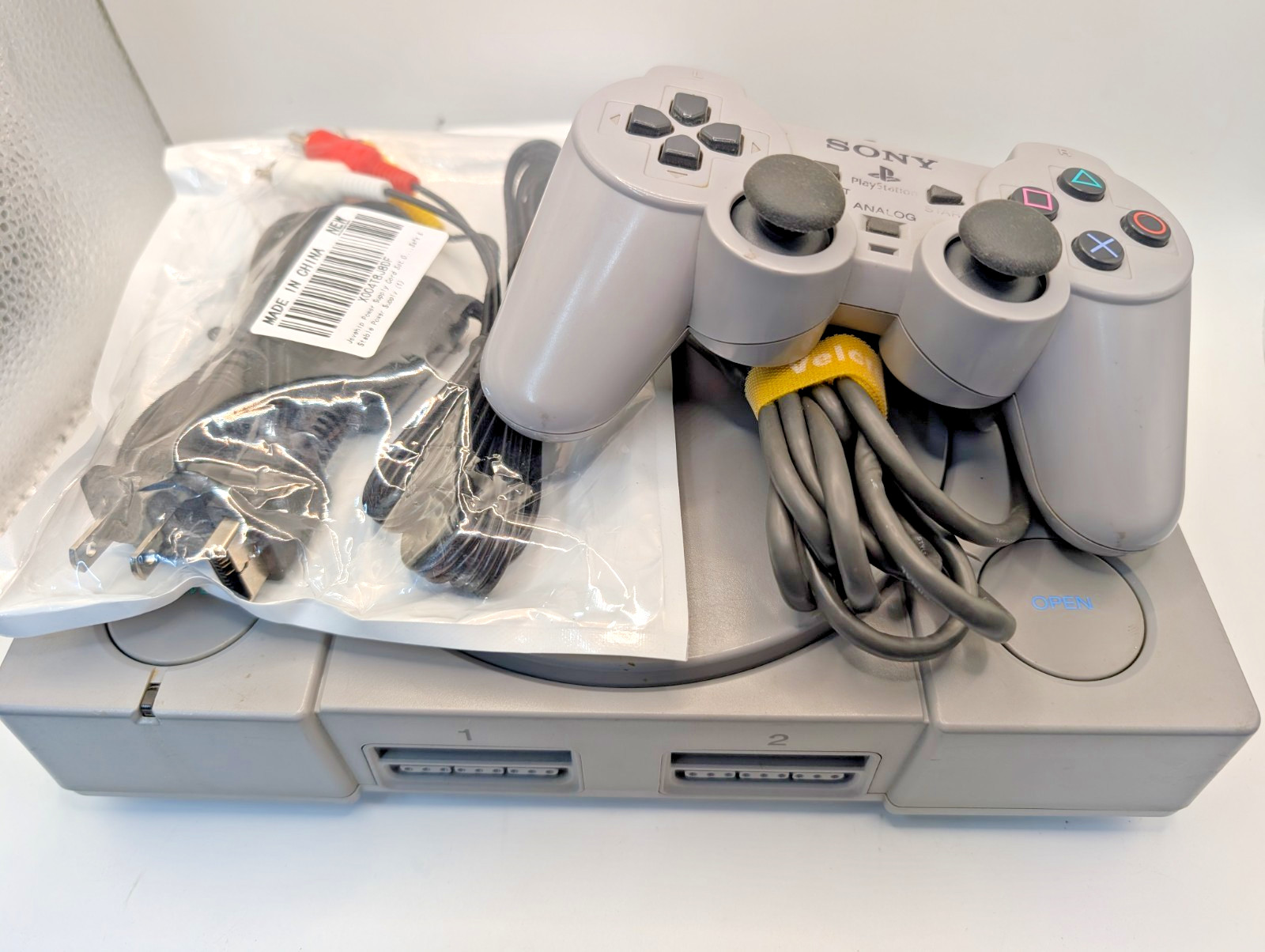 Sony PlayStation PS1 SCPH-7501 Game Console/Game/Controller/Cords Bundle Tested
