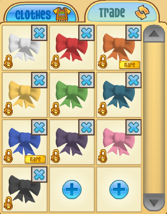 Animal Jam Classic AJ AJC Jamaaliday Bow Clothing 10-Item Bundle (Read Descrip.)