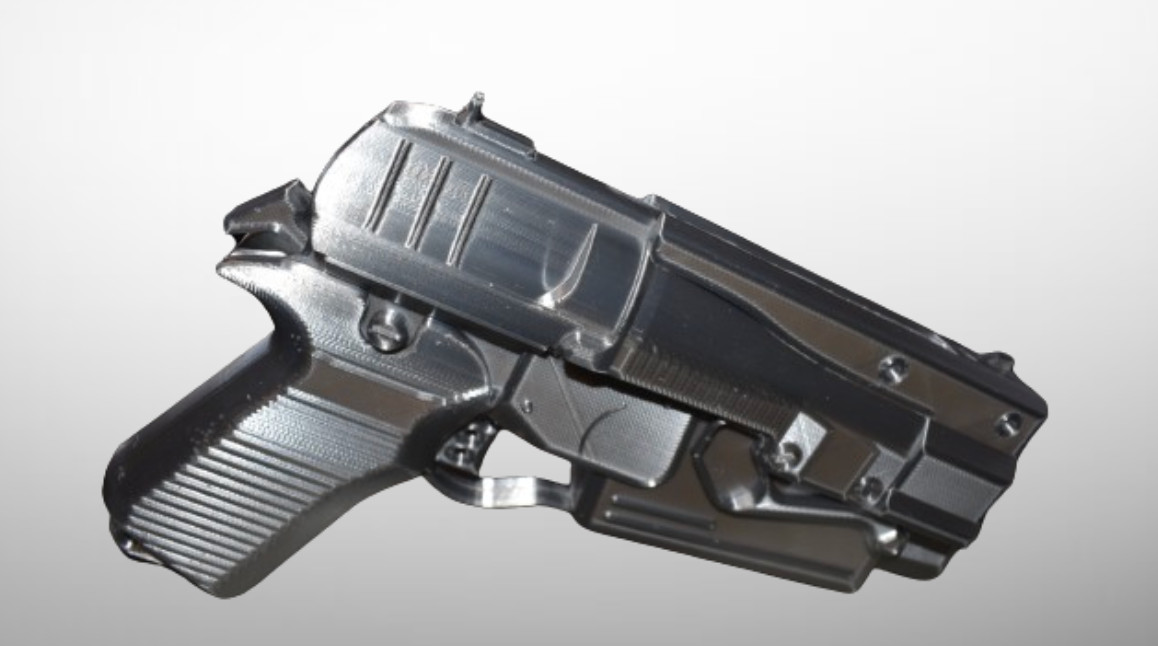 3D Printed Fallout 10mm Pistol Replica – All Grey