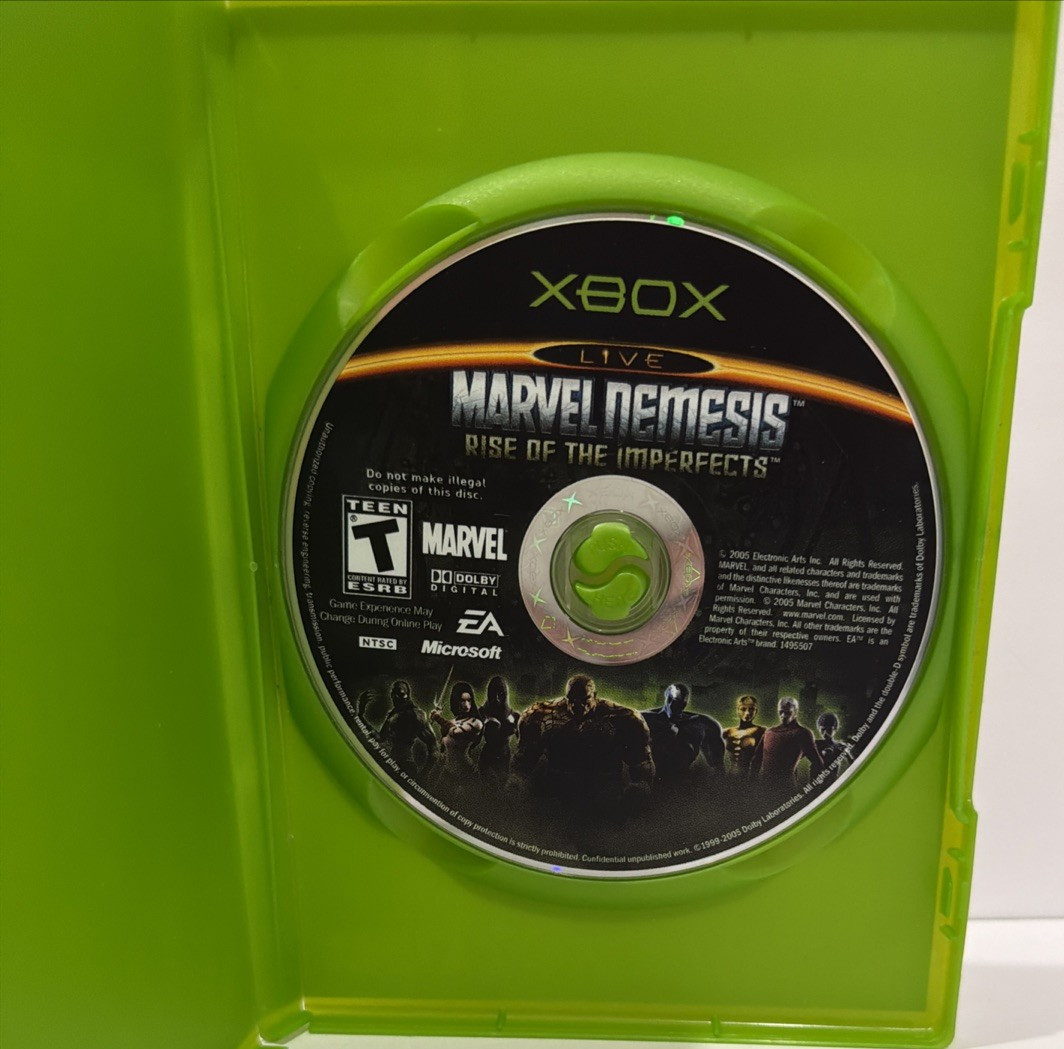 Marvel Nemesis Rise of the Imperfects Xbox 2005 Tested No Manual