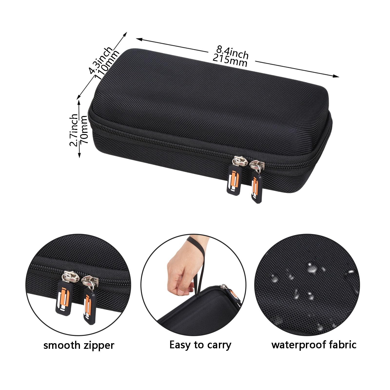 Legestori Hard Carrying Case for GameSir X5s/X5 Lite Mobile Gaming Black