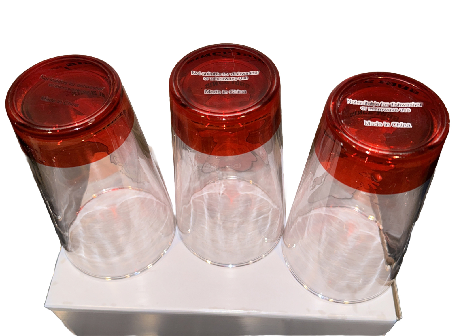 Super Mario Collectible Set of 3 Pub Style Tumbler Glasses Cups 16oz Pint