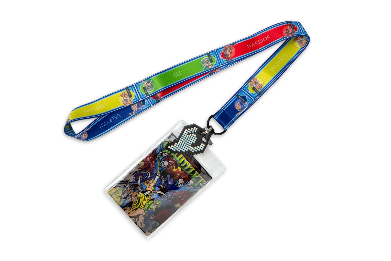 Midway Arcade Games Lanyard w/ ID Holder & Charm – Gauntlet