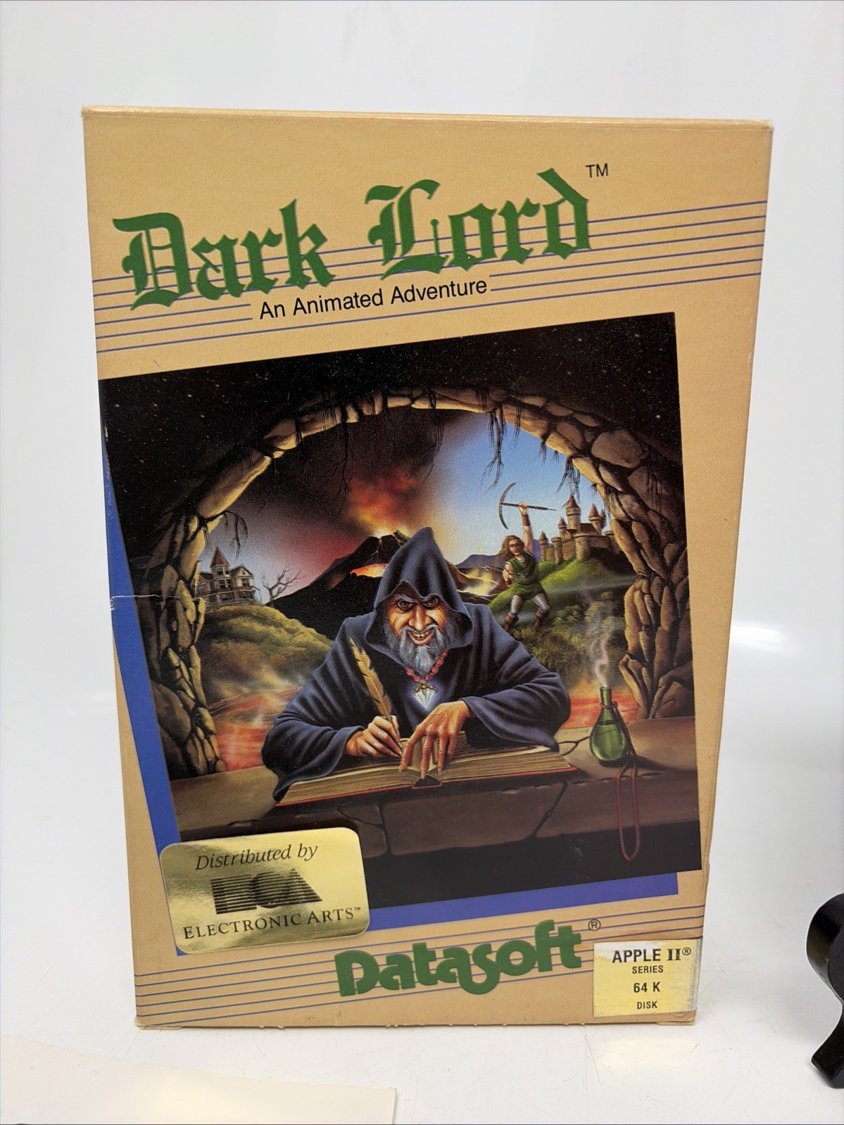 Dark Lord Datasoft Apple IIe Big Box Game 5.25″ Floppy Complete CIB 1987 RPG .