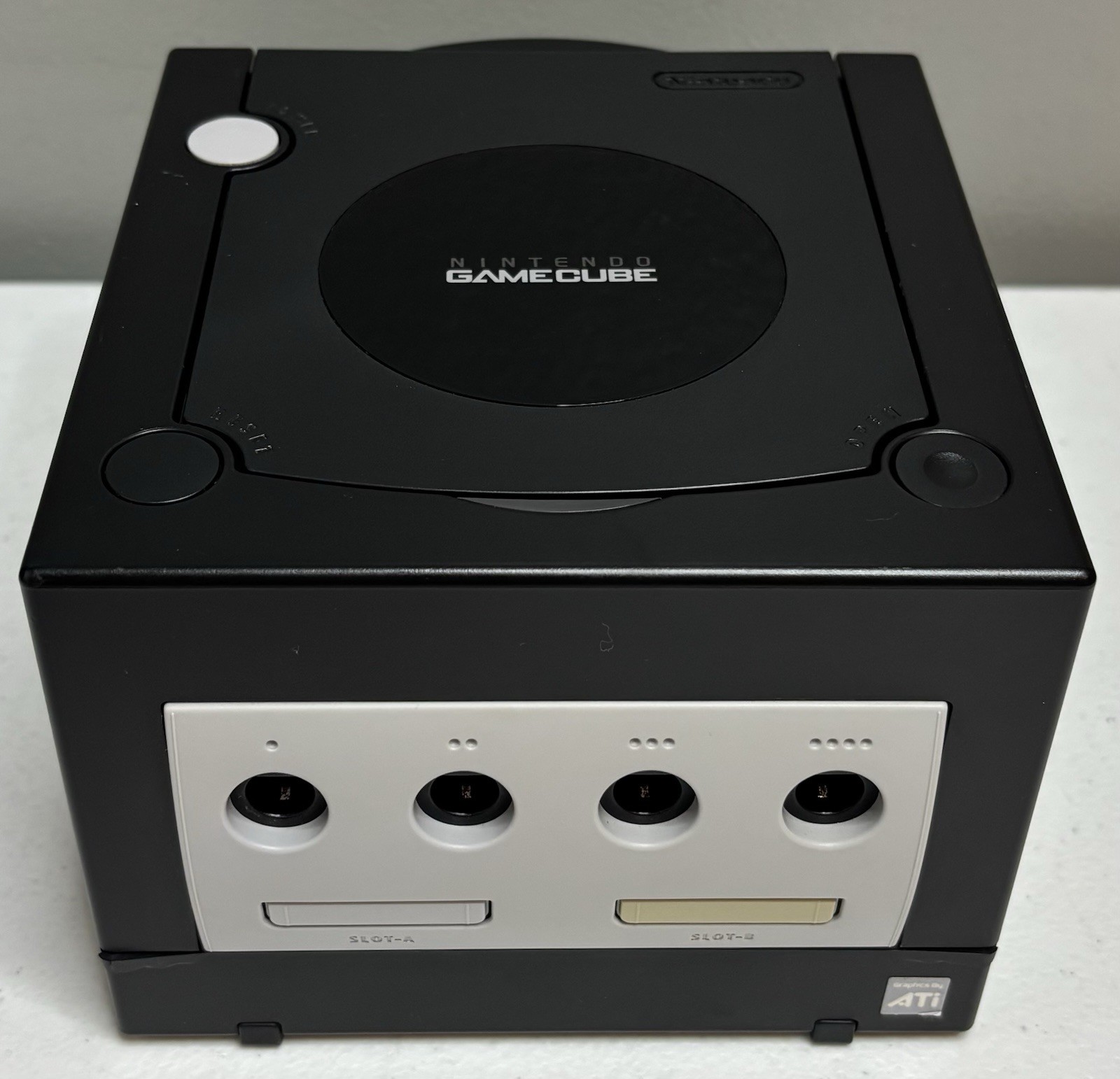 Nintendo GameCube Black Console DOL-001 USA Digital AV Out – Works After Warm Up
